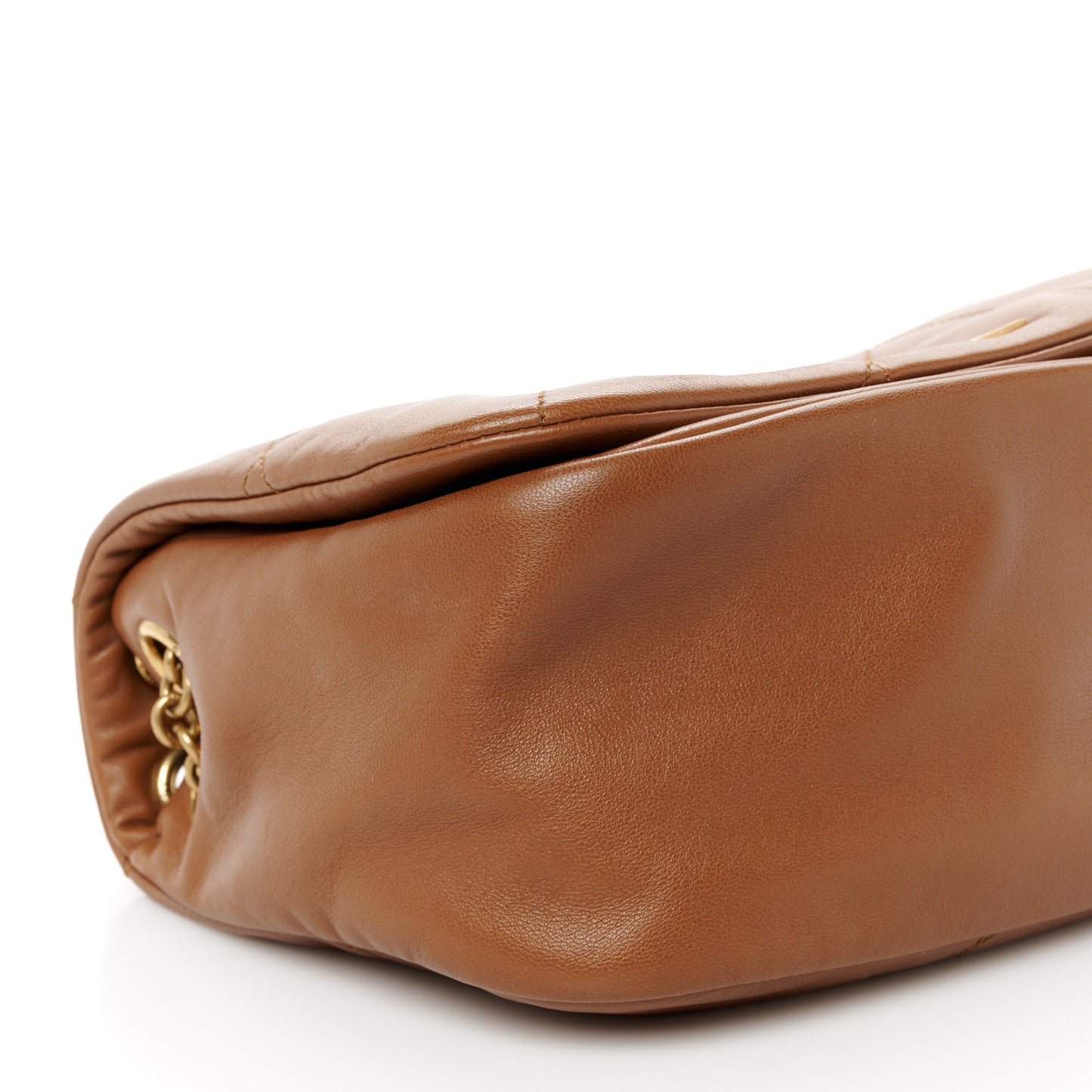 Lambskin Matelasse Monogram Small Jamie 4.3 Light Fox