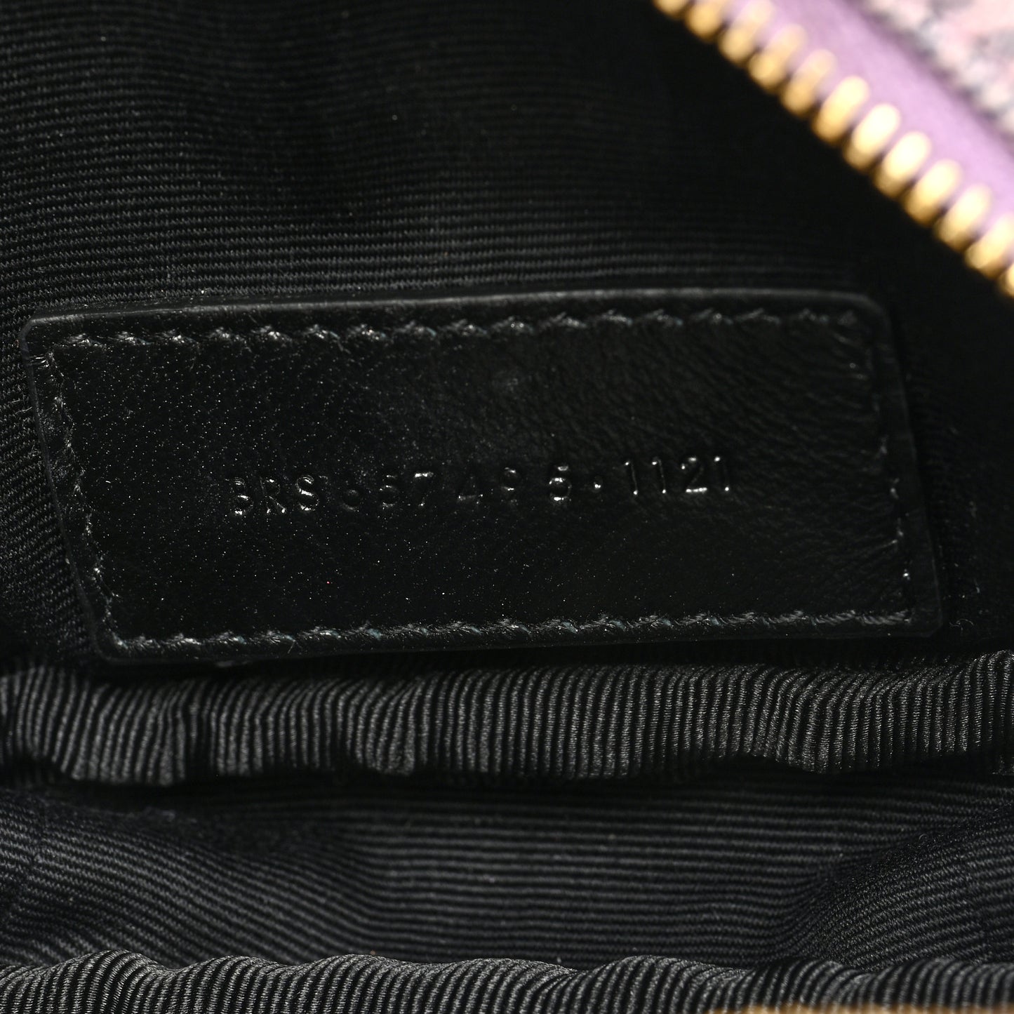 Denim Matelasse Monogram Lou Belt Bag Washed Purple