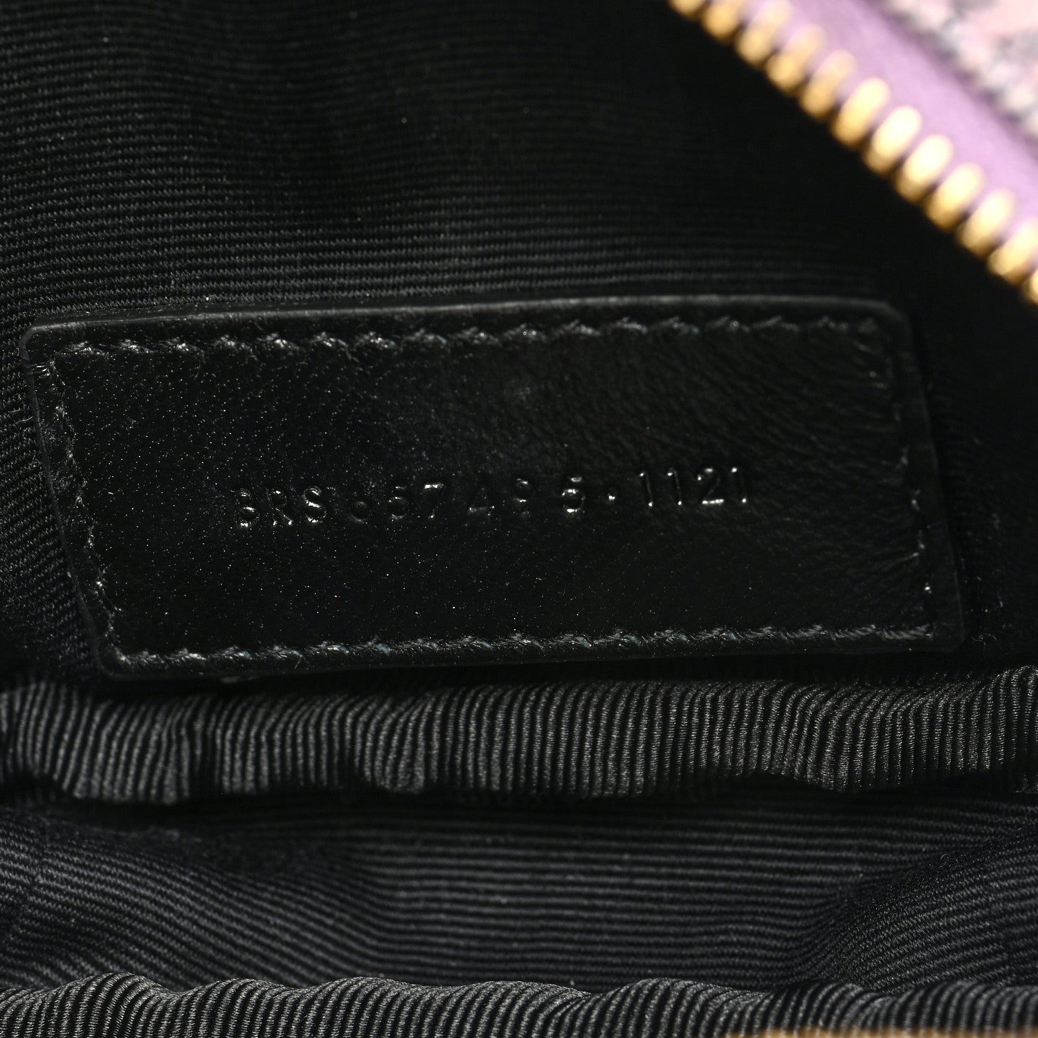 Saint Laurent Denim Matelasse Monogram Lou Belt Bag Washed Purple 7 of 10