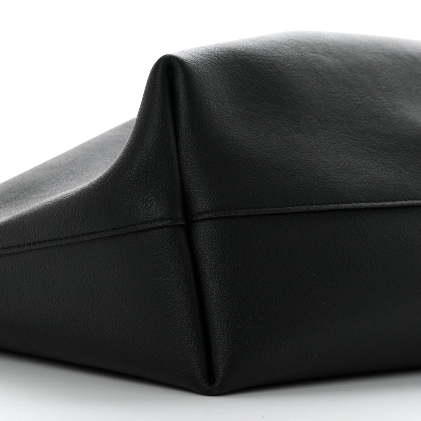 Calfskin Large Shopping Tote Black