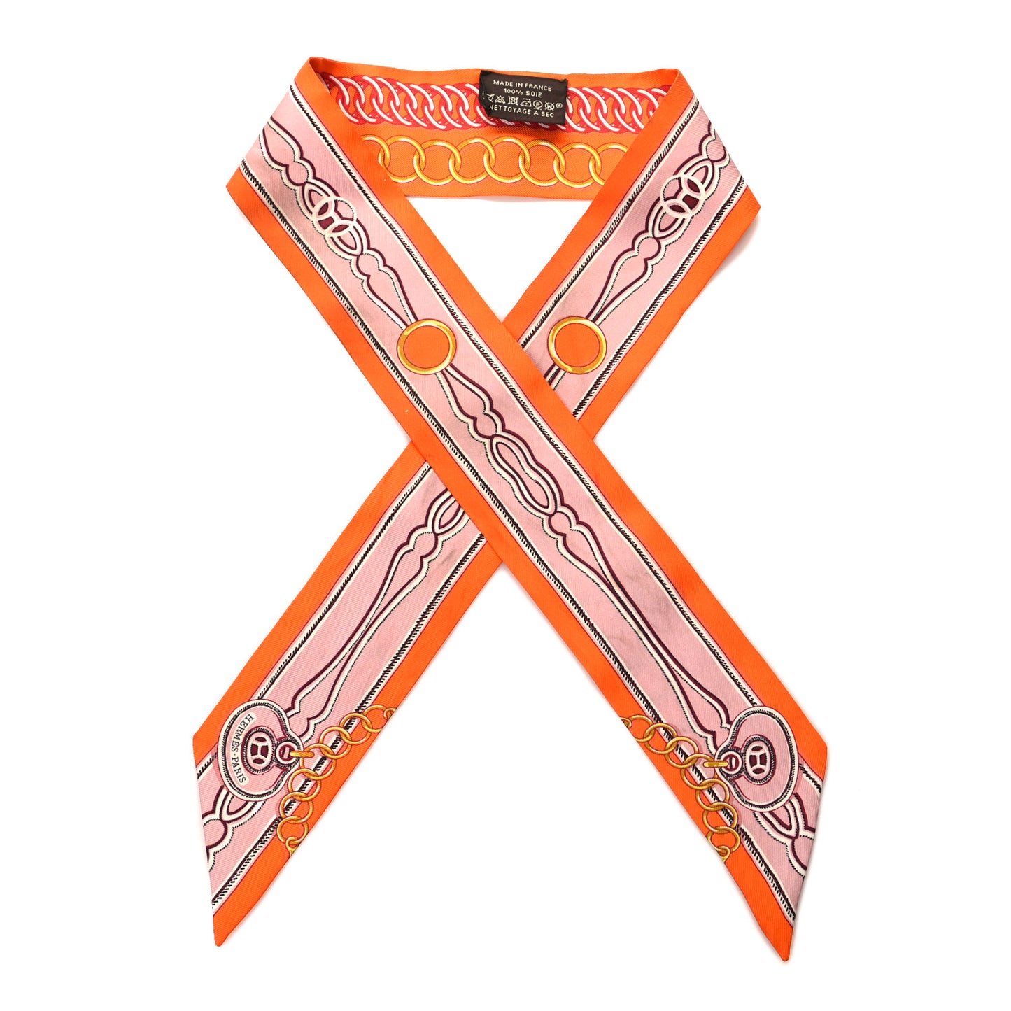 Silk Maillons Twilly Orange Vieux Rose Gold