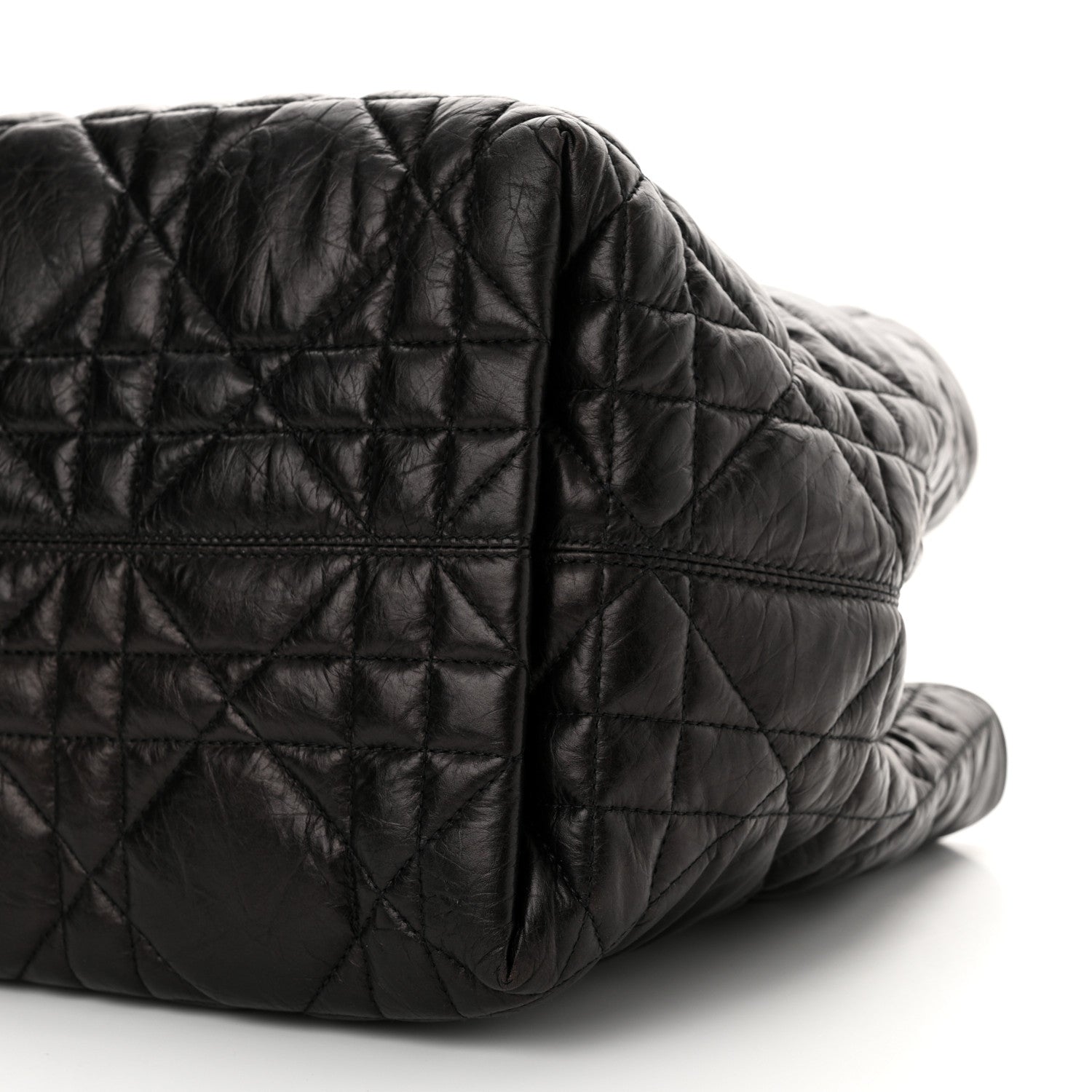 Christian Dior Crinkled Calfskin Macrocannage Medium Toujours Black 11 of 11