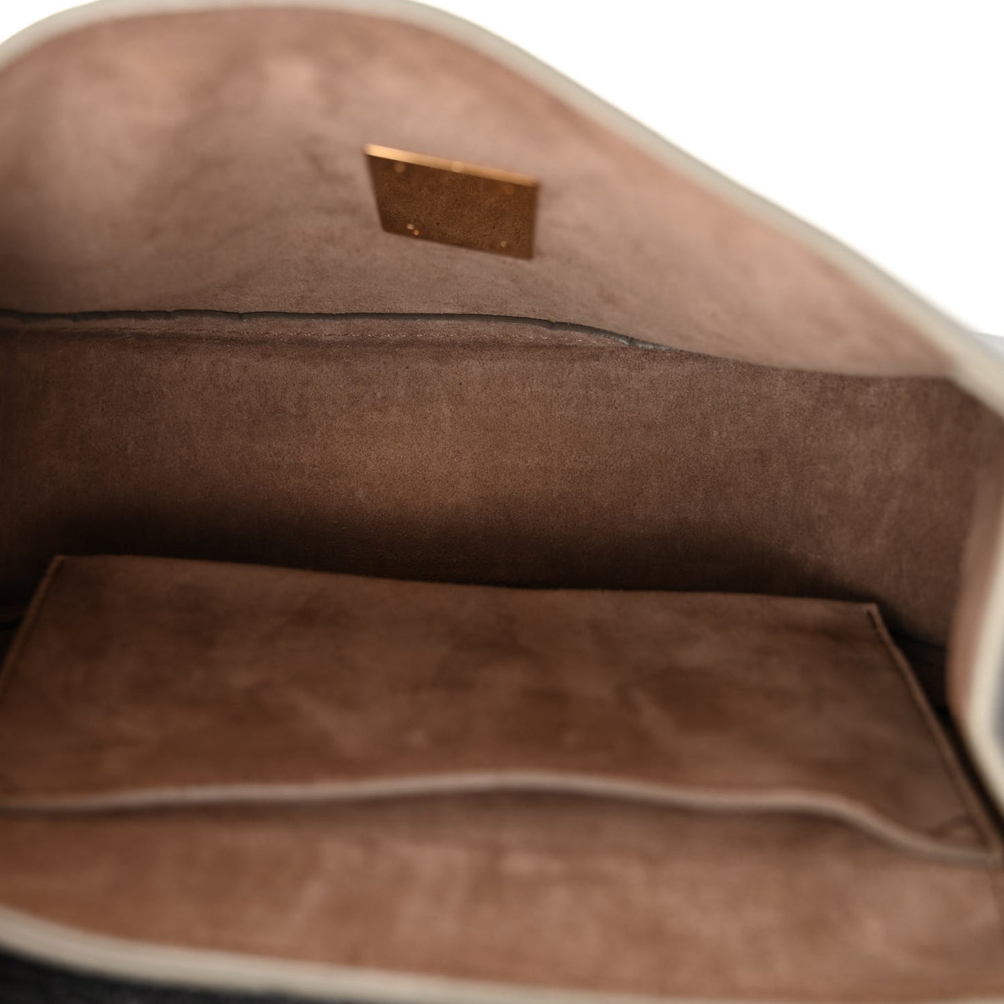 Grained Calfskin Lambskin Mini Drew Shoulder Bag Black