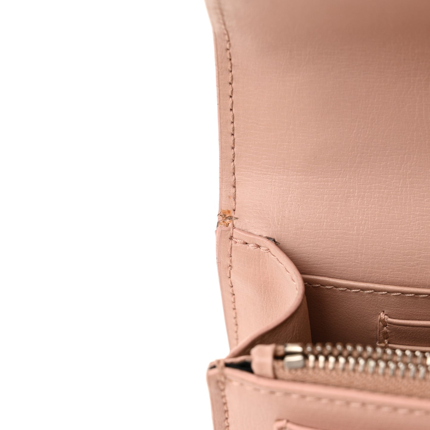 Calfskin Monogram Sunset Chain Wallet Light Pink