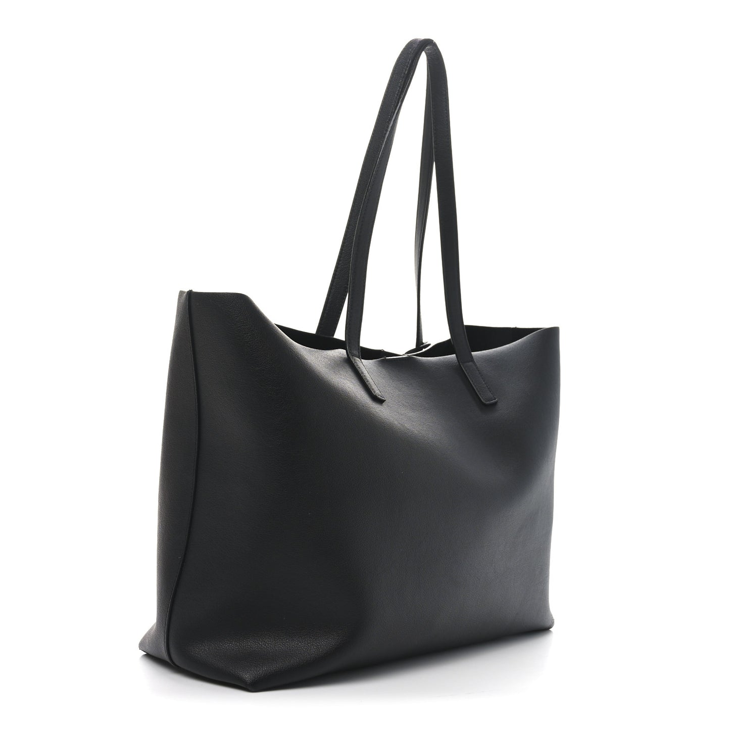 Calfskin Large Shopping Tote Black
