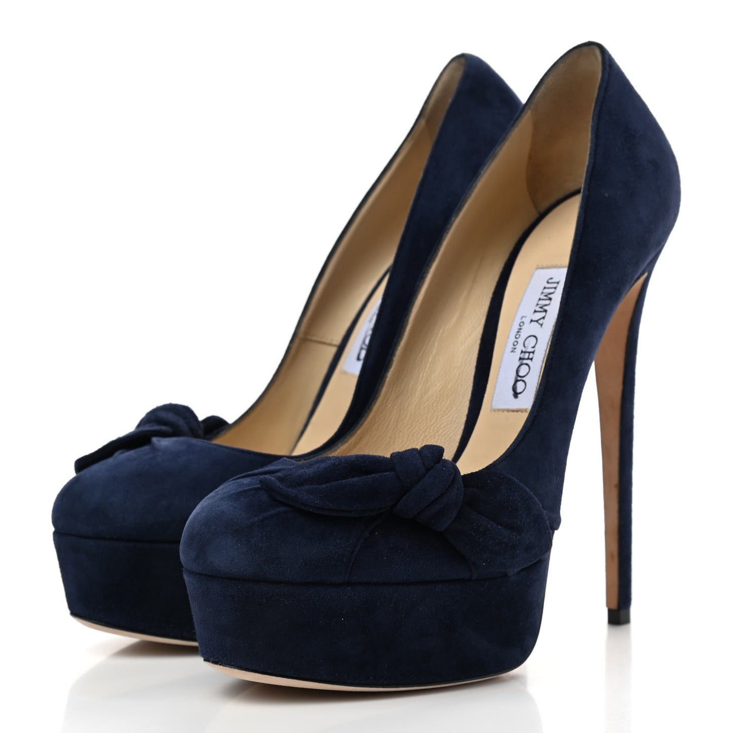 Suede Kenedy Pumps 38 Navy