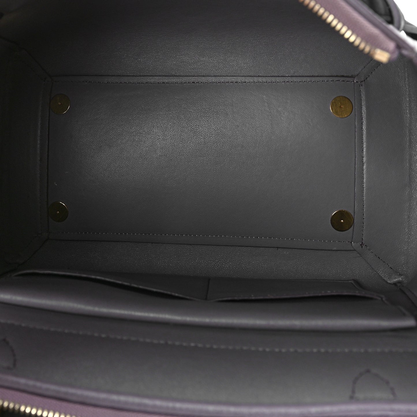 Smooth Calfskin Mini Bi-Color Belt Bag Light Smoke Violet