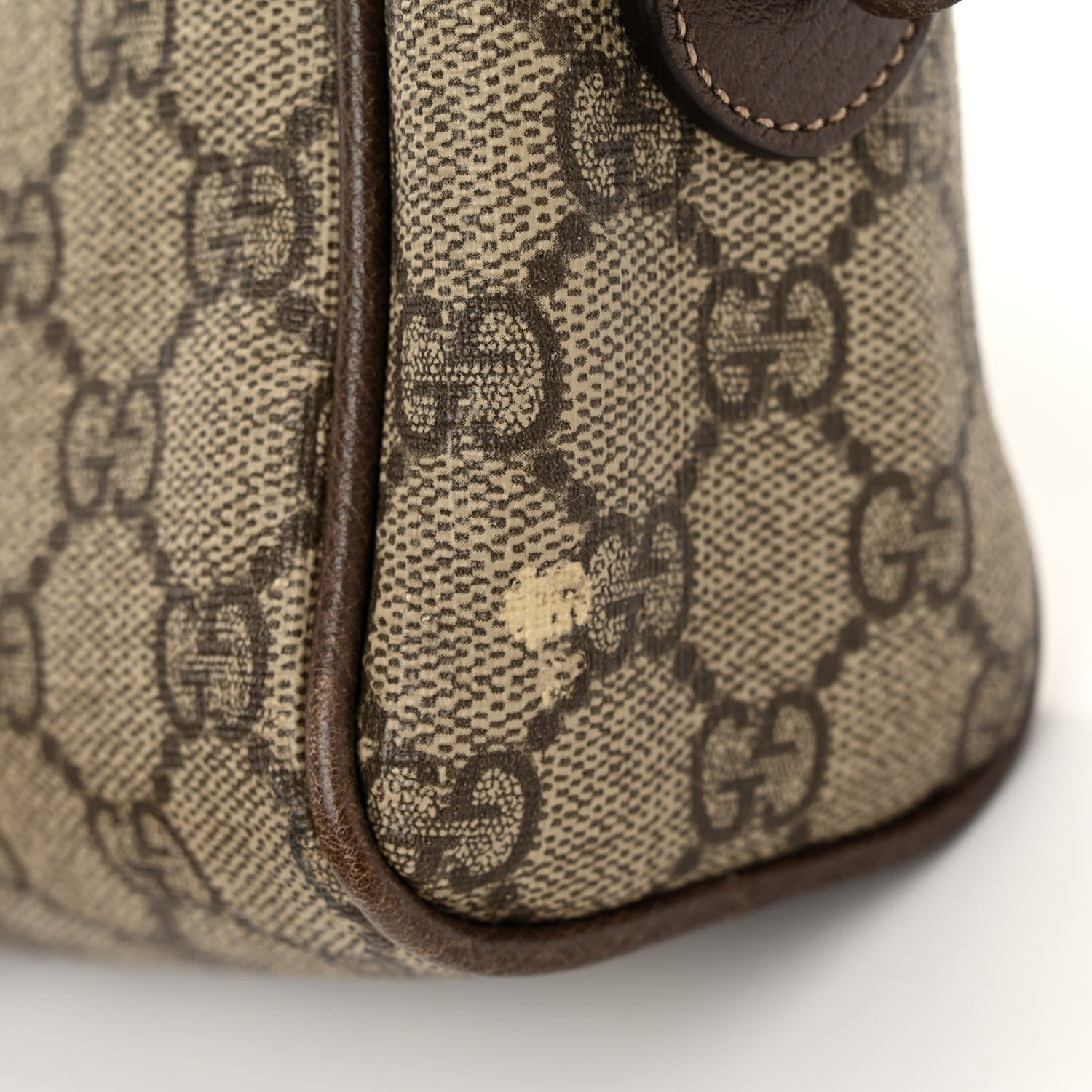 Gucci GG Supreme Monogram Web Small Ophidia Shoulder Bag Brown 11 of 11