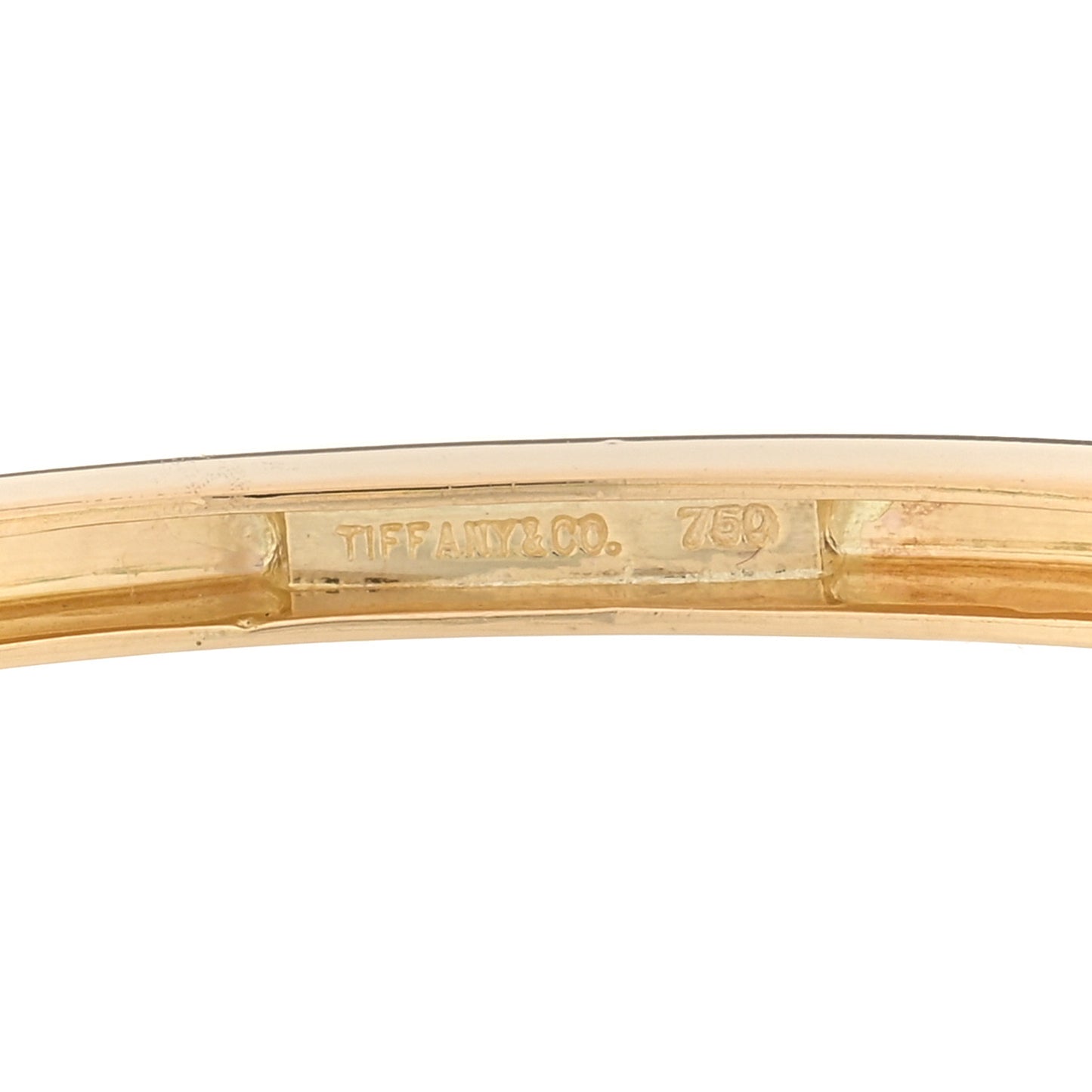 18K Yellow Gold Diamond Emerald Bangle Bracelet