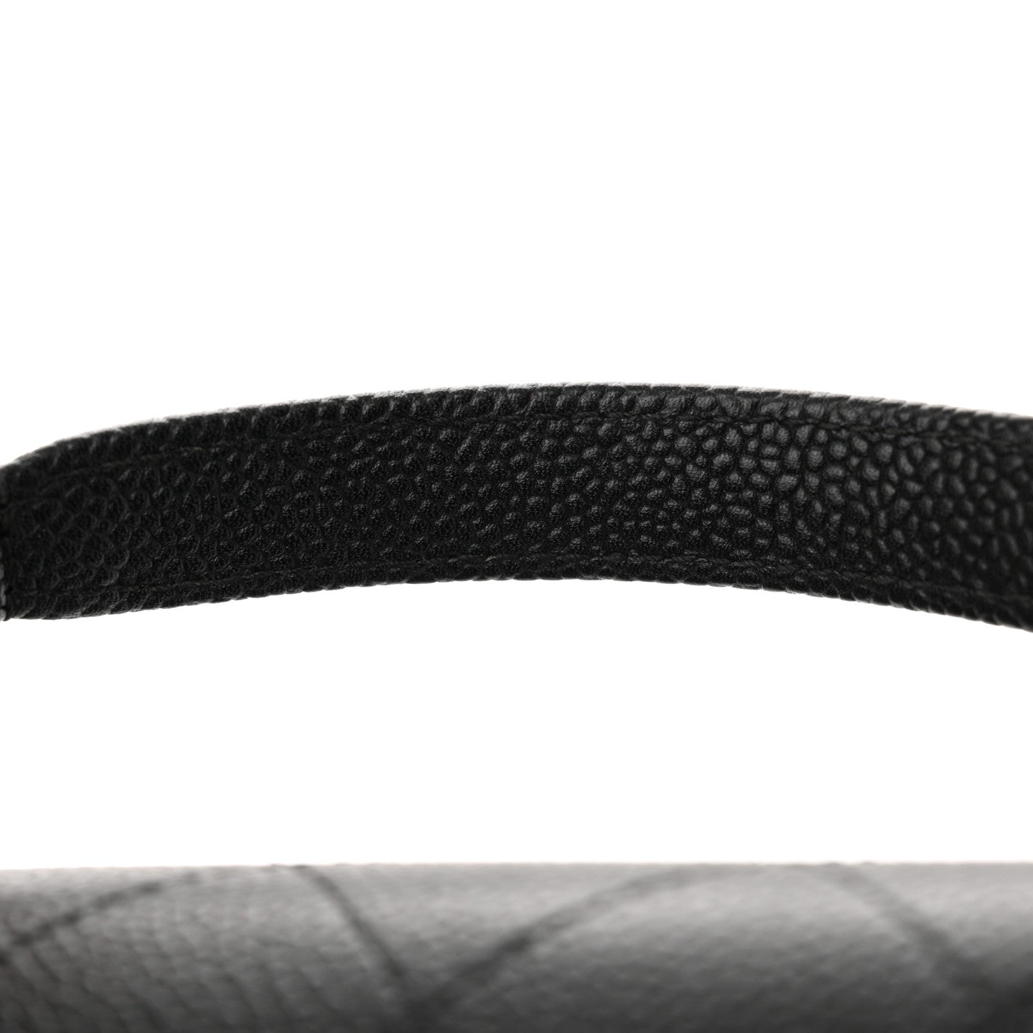 Chanel Grained Calfskin Stitched Flap Black 15 of 16