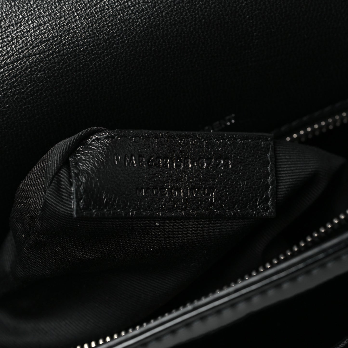 Faux Patent Matelasse Monogram Medium Niki Chain Satchel Black
