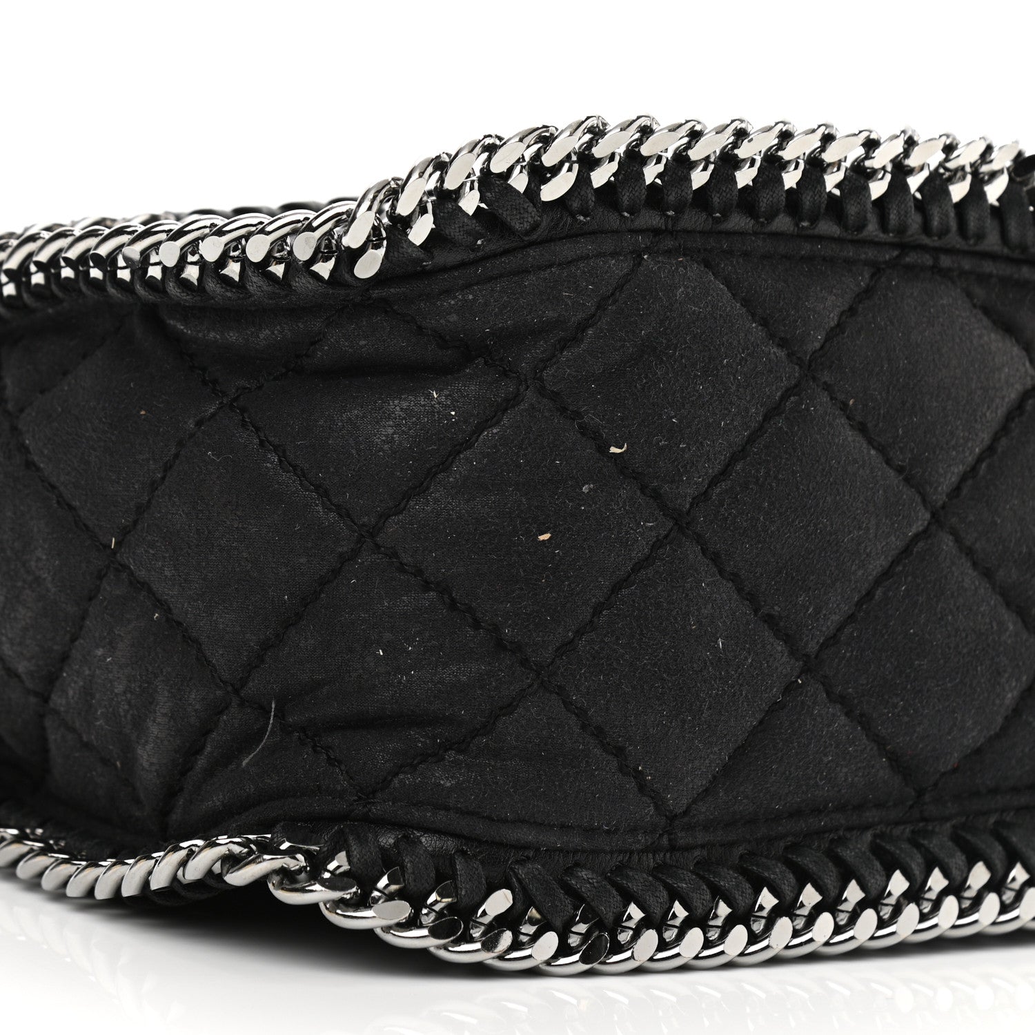 Stella McCartney Shaggy Deer Quilted Falabella Shoulder Bag Black 8 of 11