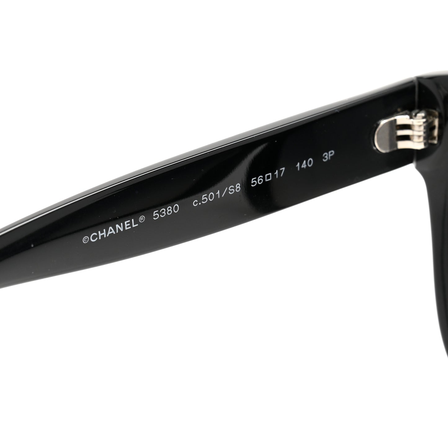 Acetate Polarized Square CC Sunglasses 5380 Black