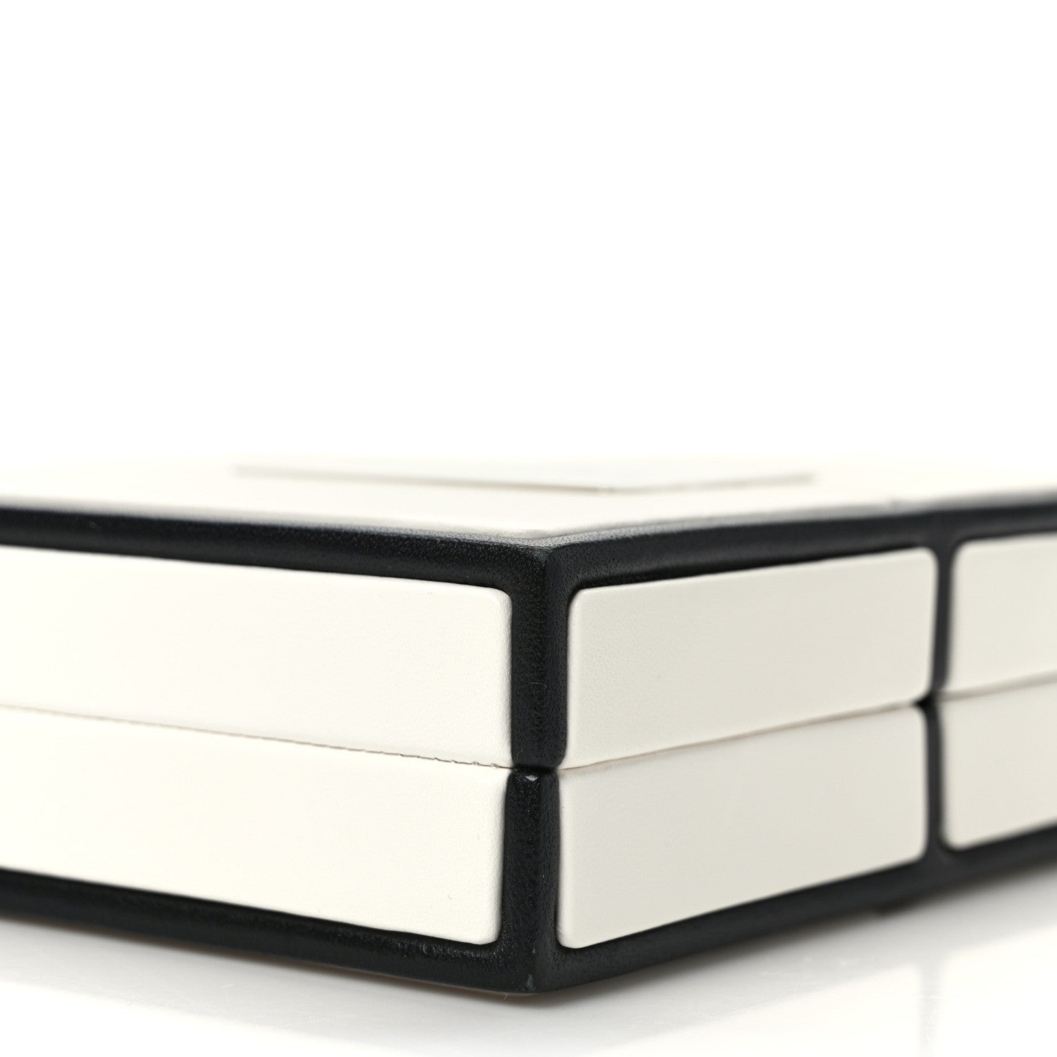 Chanel Lambskin No. 5 Perfume Box Evening Clutch White Black 9 of 11