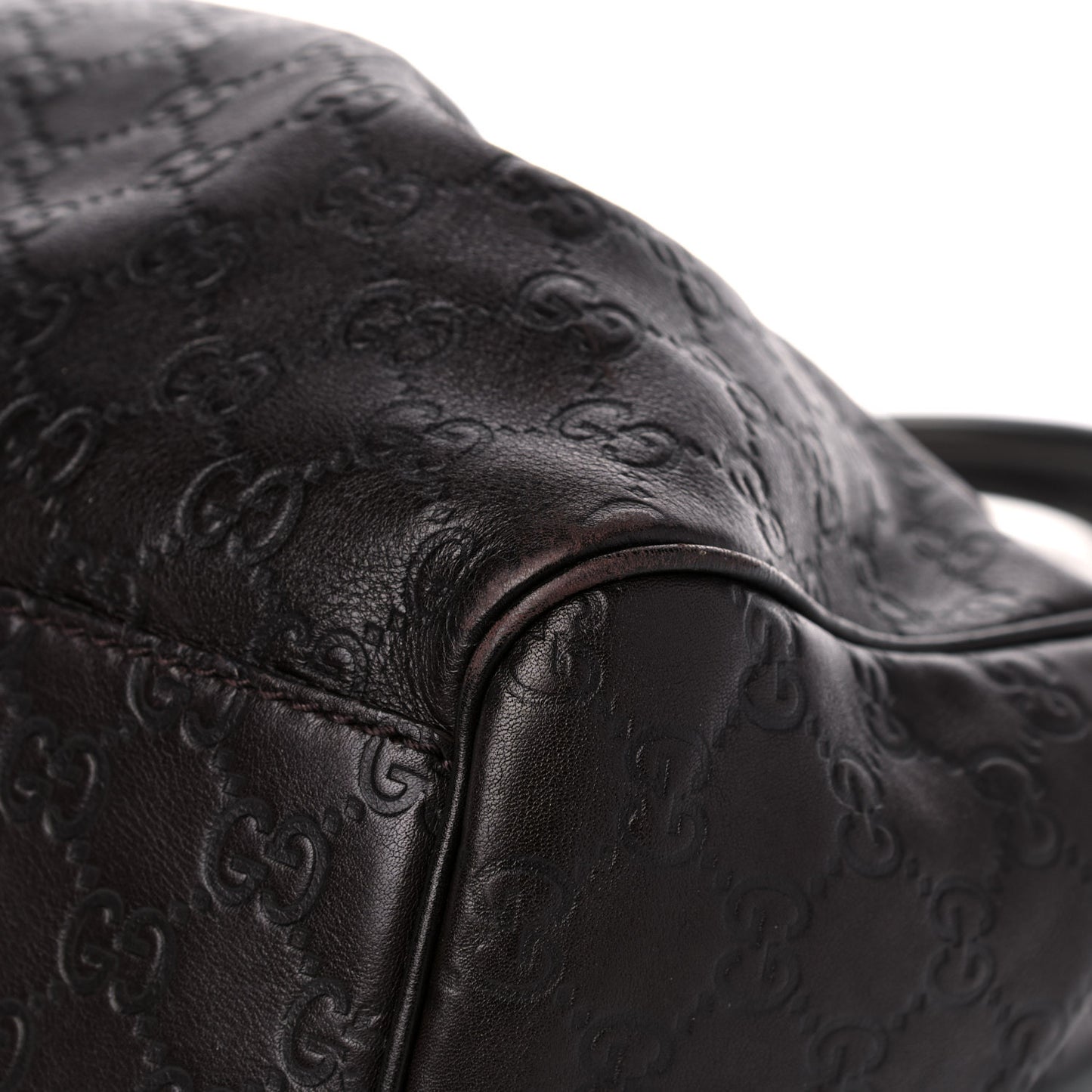 Guccissima Medium Sukey Tote Chocolate
