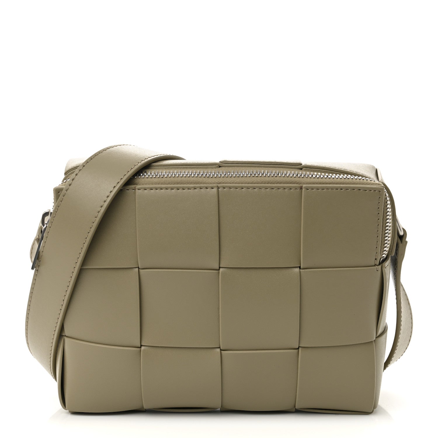 Bottega Veneta Lambskin Maxi Intrecciato Cassette Camera Bag