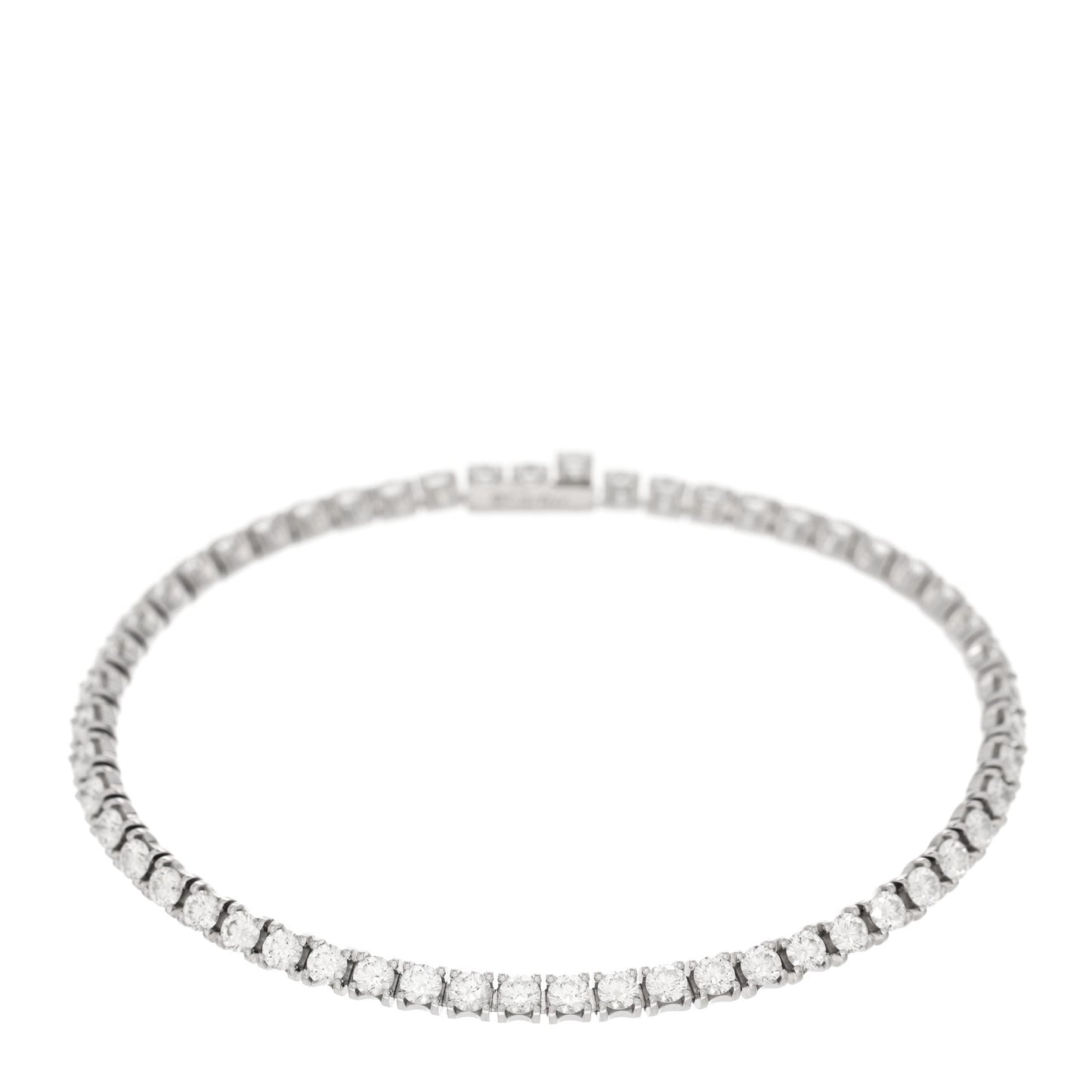 18K White Gold Diamond Lignes Essentielles Bracelet
