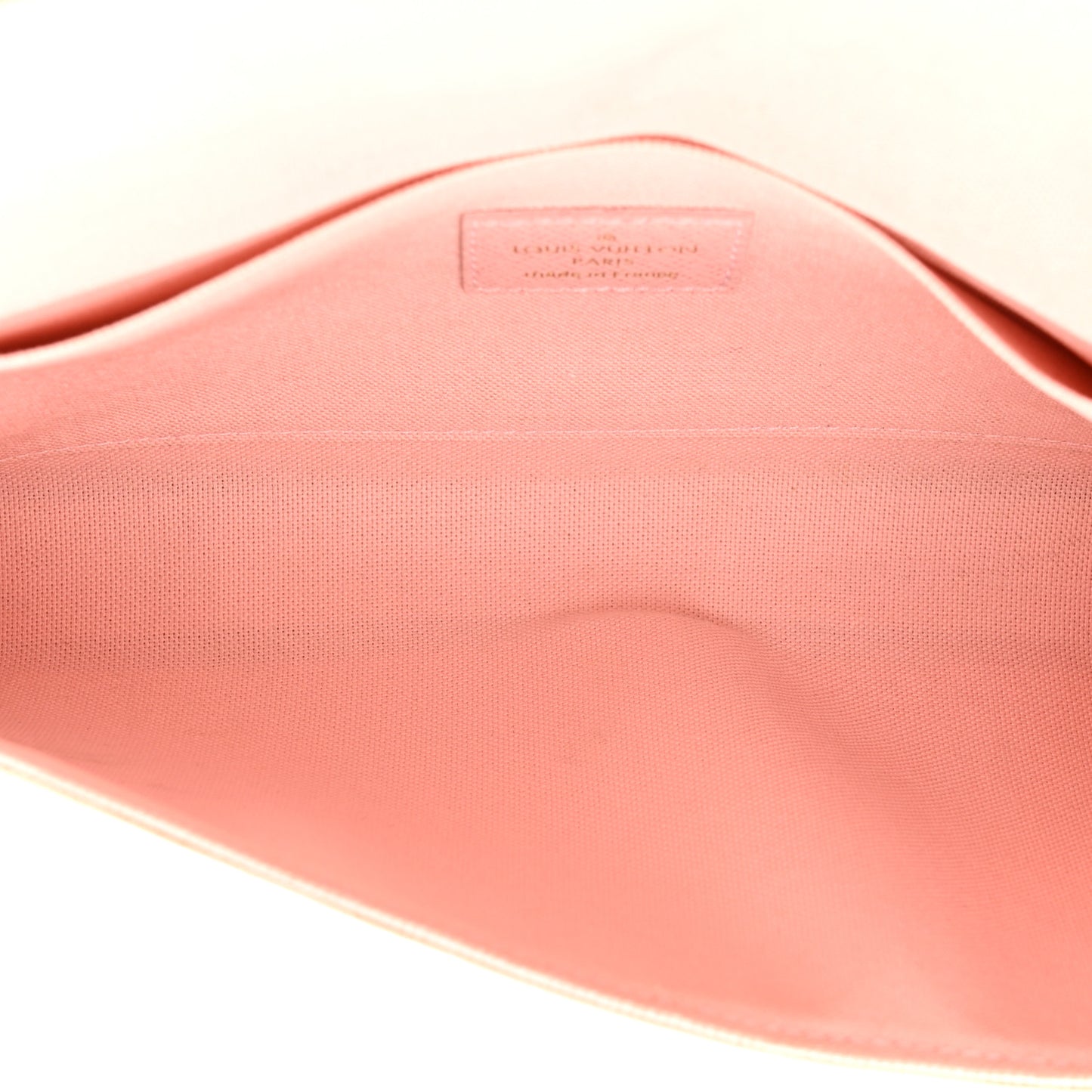 Damier Azur Pochette Felicie Chain Wallet Rose Ballerine