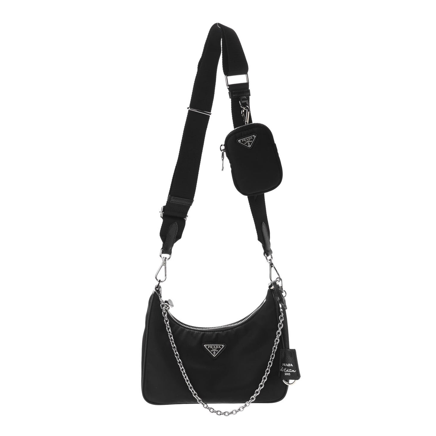 Nylon Re-Edition 2005 Shoulder Bag Black