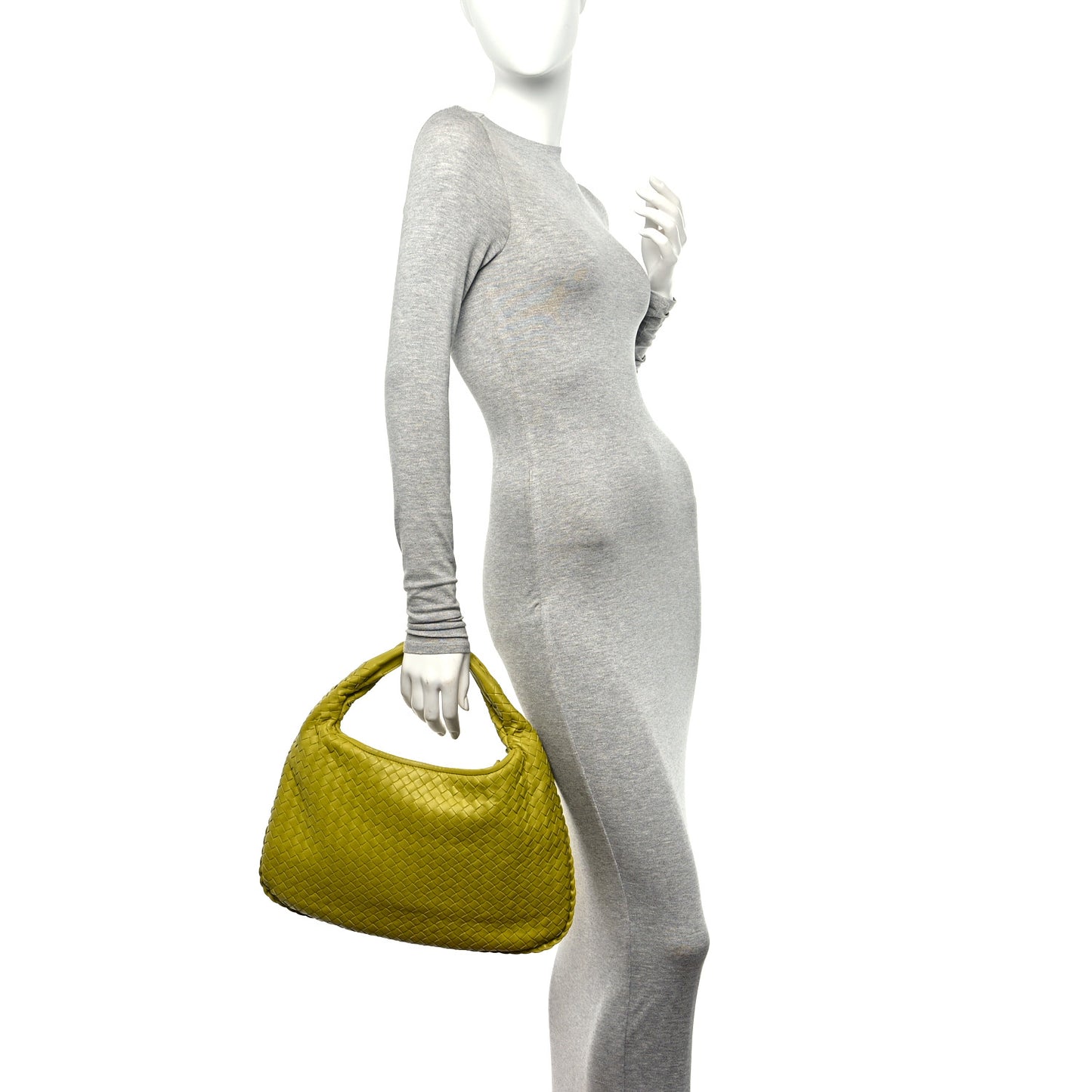 Nappa Intrecciato Medium Veneta Hobo Buttercup