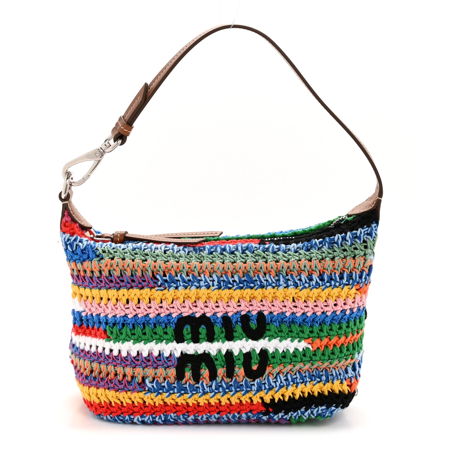 Miu Miu Fabric Crochet Pouch Multicolor 1786281 – FASHIONPHILE