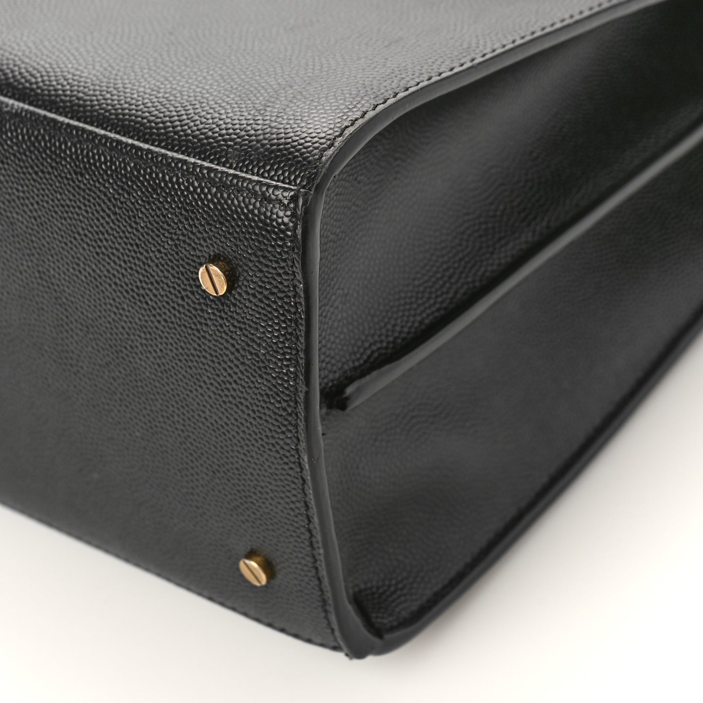 Grain de Poudre Medium Classic Monogram Cassandra Top Handle Black Rouge Legion