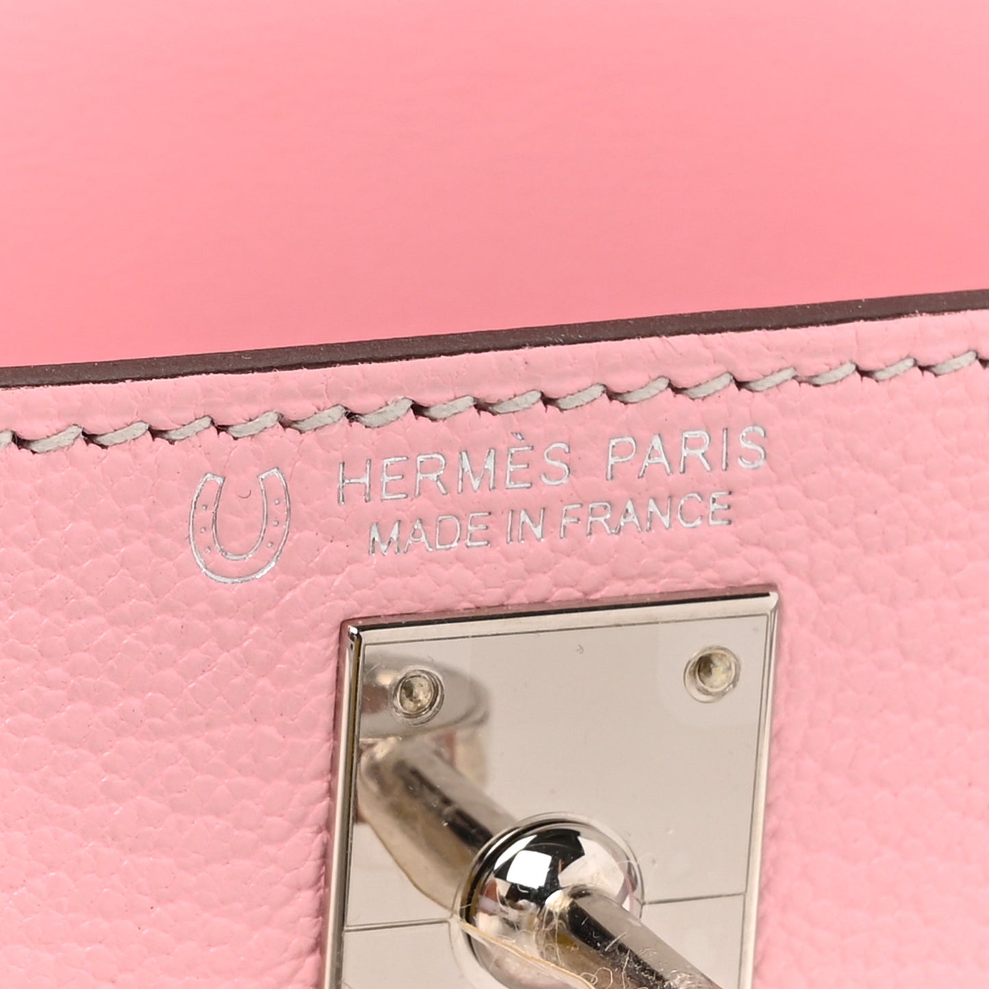 Chevre Mysore Horseshoe Mini Kelly Sellier 20 Rose Sakura Bleu Brume