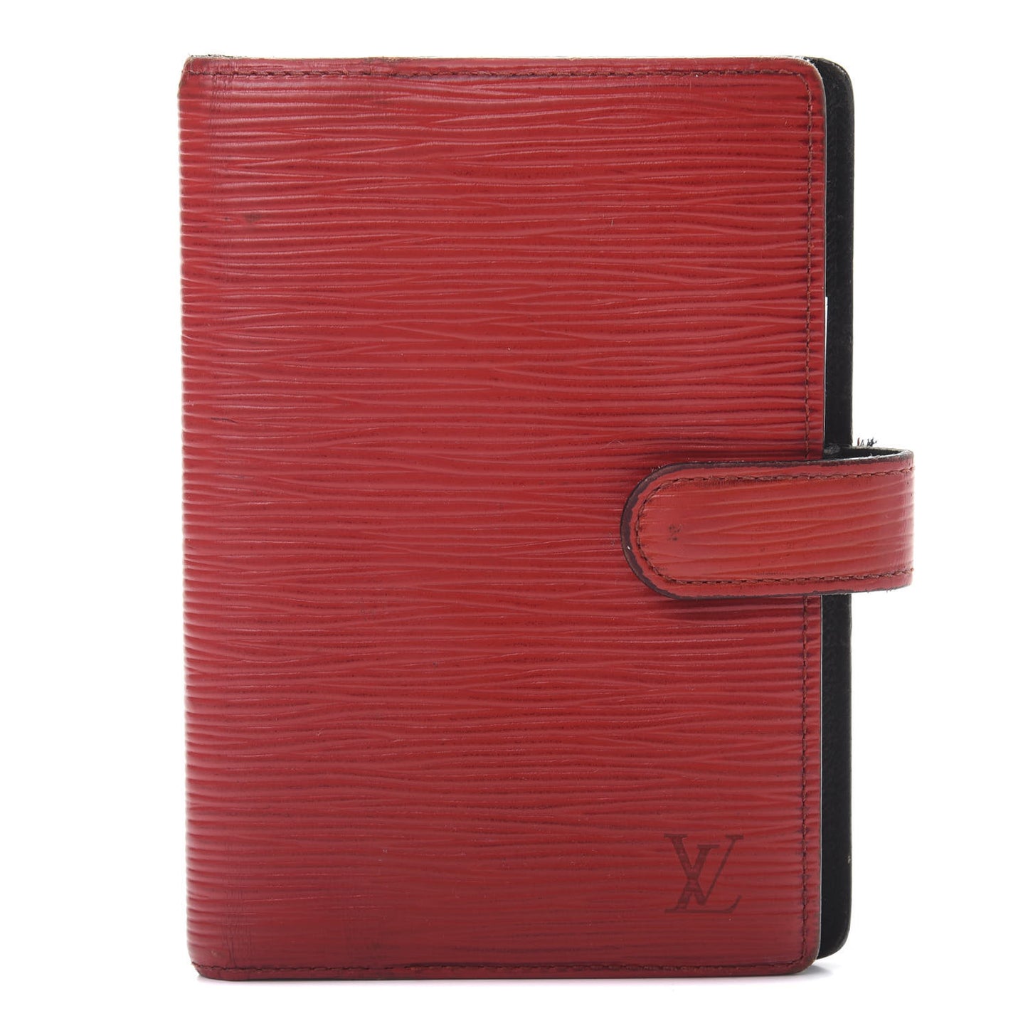 Epi Medium Ring Agenda Cover Rouge