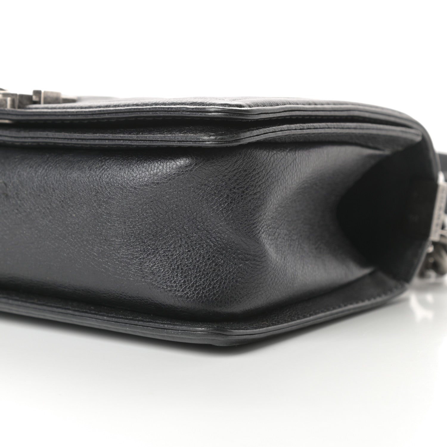 Chanel Metallic Calfskin Quilted Medium Boy Flap Black 10 of 15