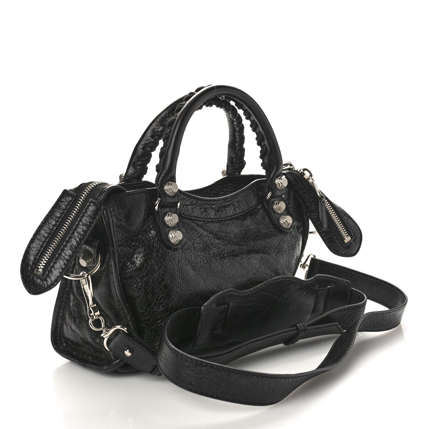 Balenciaga Agneau Giant 12 Silver Hardware Mini City Black 2 of 8