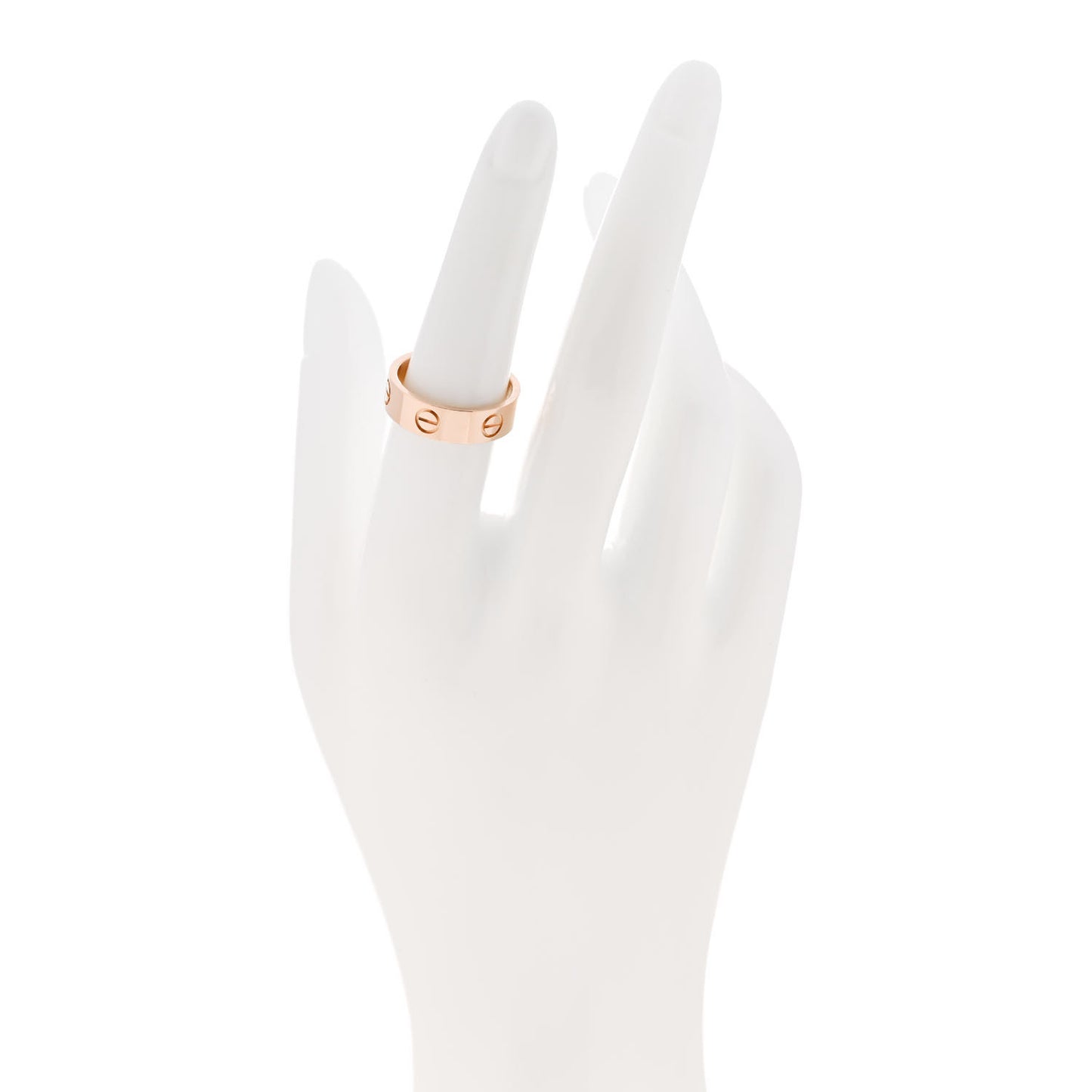 18K Pink Gold 5.5mm LOVE Ring 53 6.5