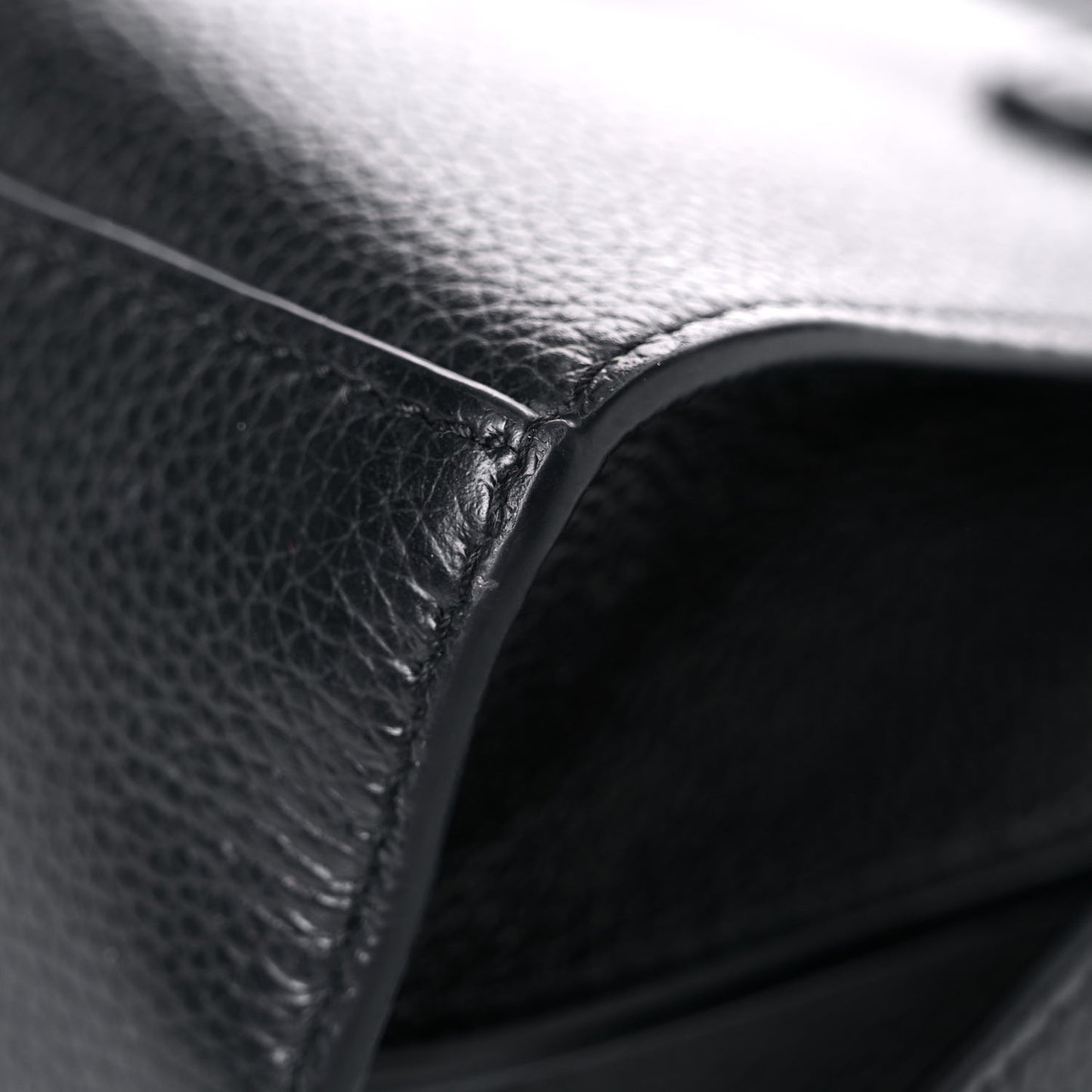 Grained Calfskin Neo Classic Black Hardware Mini City Black