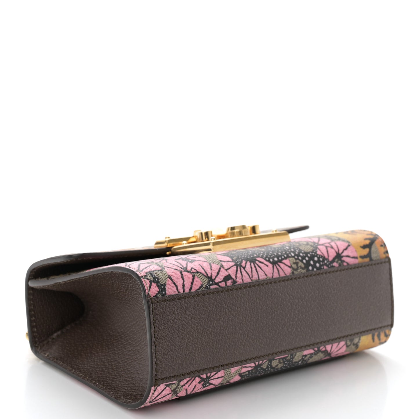 GG Supreme Monogram Bengal Small Padlock Shoulder Bag Beige Pink