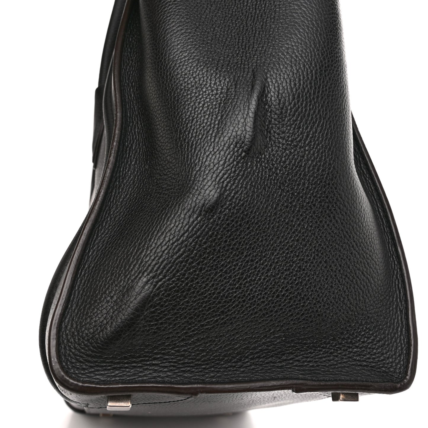 Drummed Calfskin Mini Luggage Black