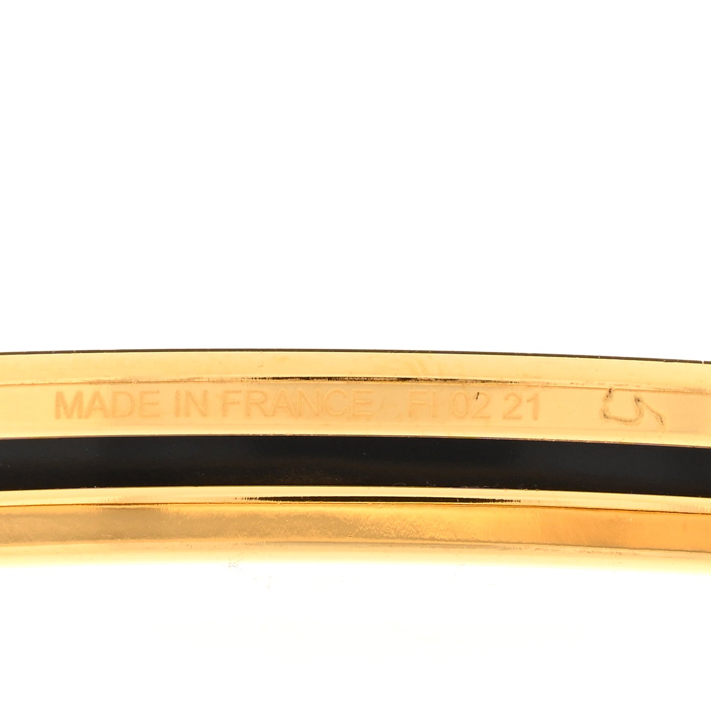 Enamel Printed Reaction En Chaines Extra Narrow Bracelet 70 White