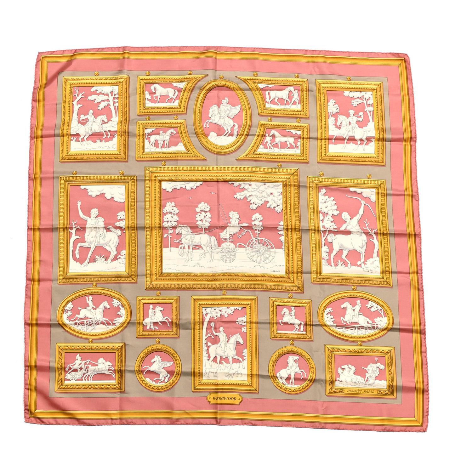 Silk Wedgwood Scarf 90