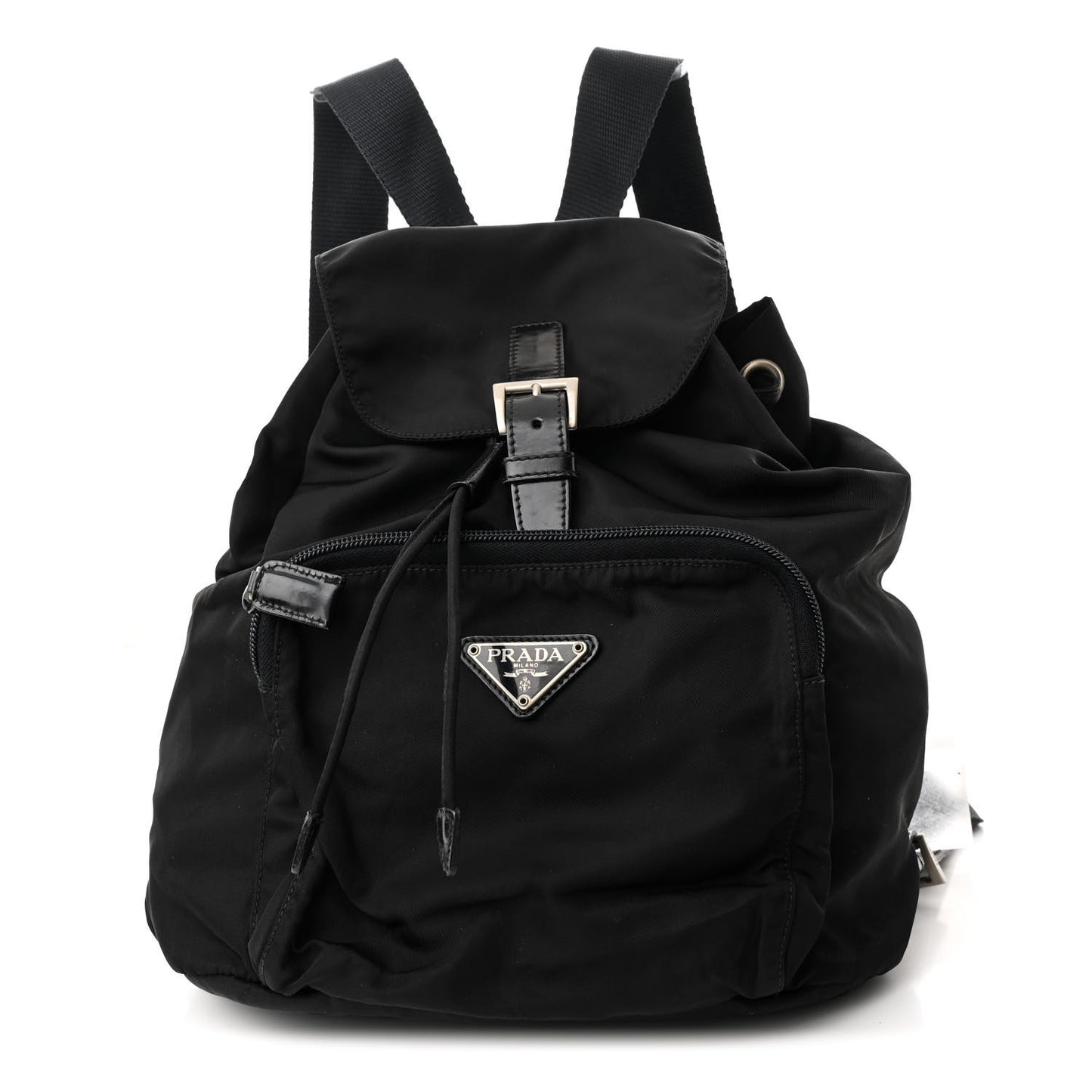 Tessuto Nylon Vela Cinch Backpack Black