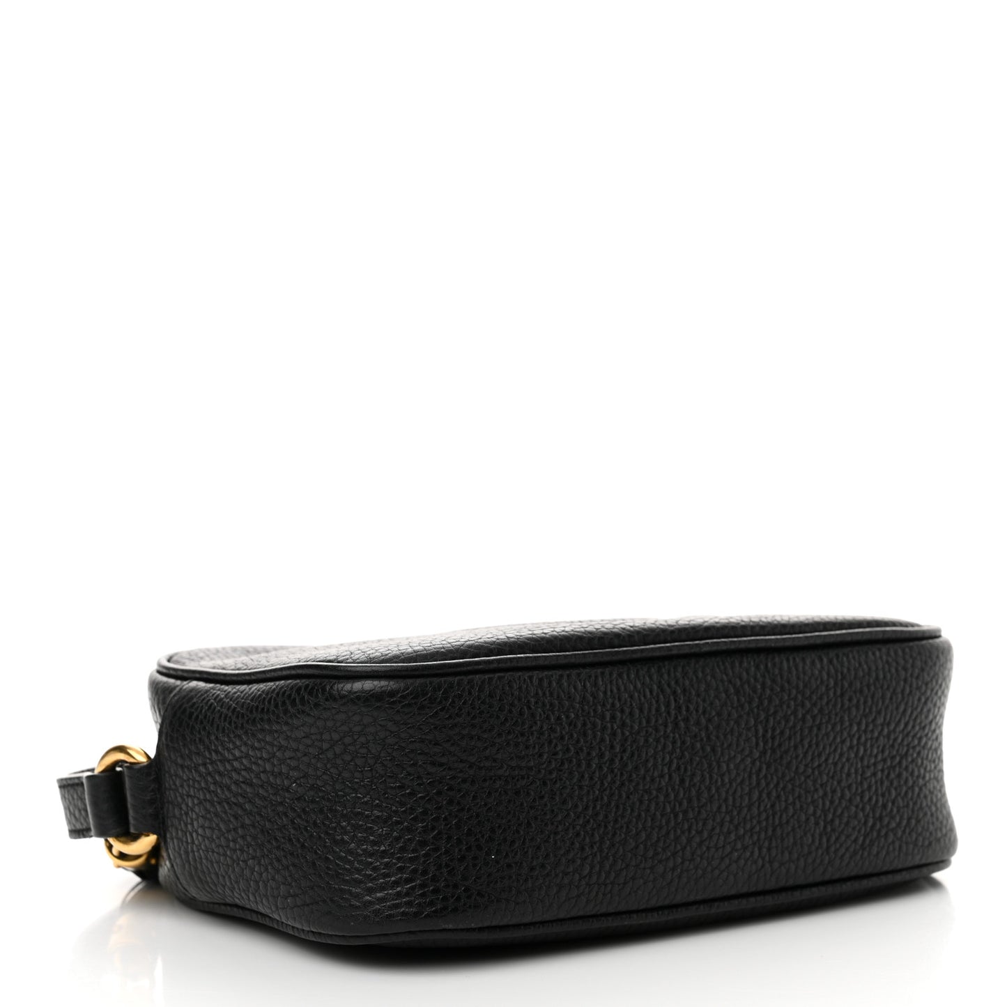 Pebbled Calfskin Mini Soho Disco Bag Black