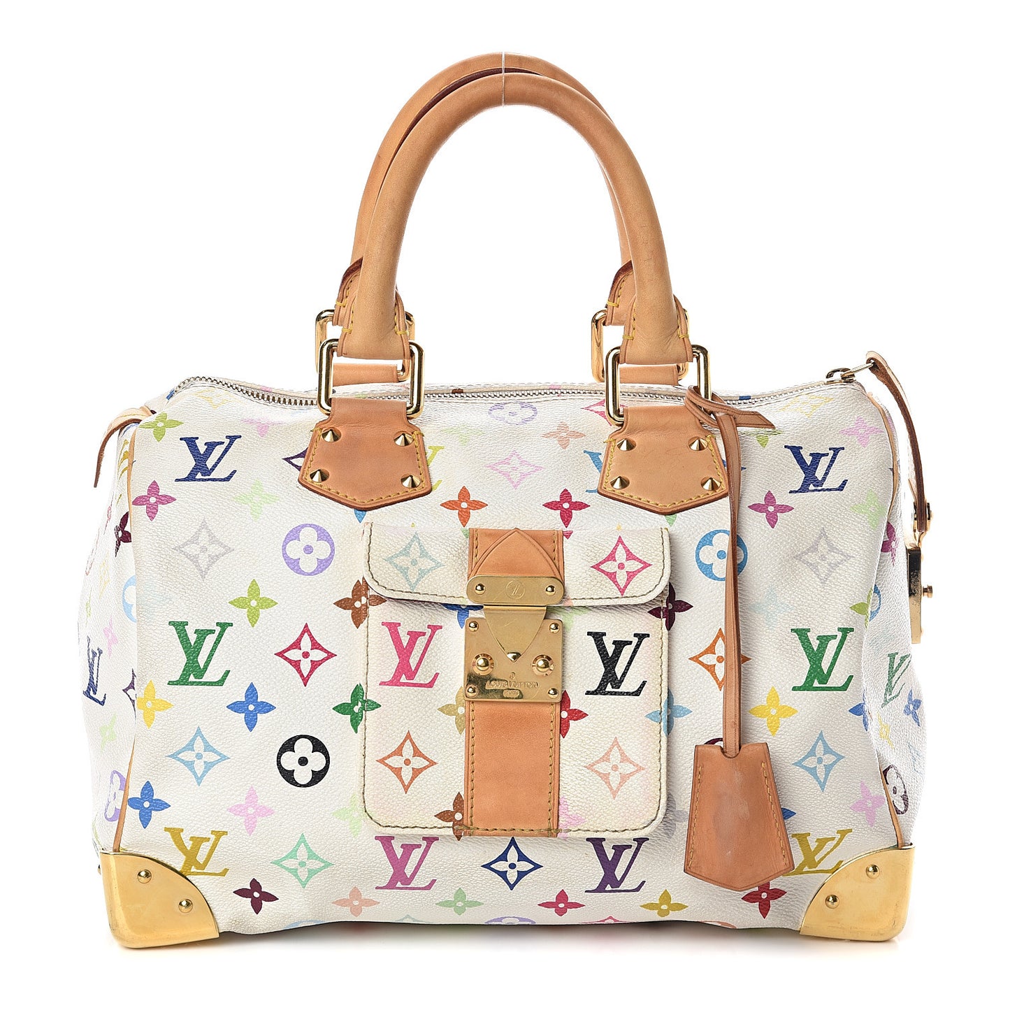 Monogram Multicolor Speedy 30 White