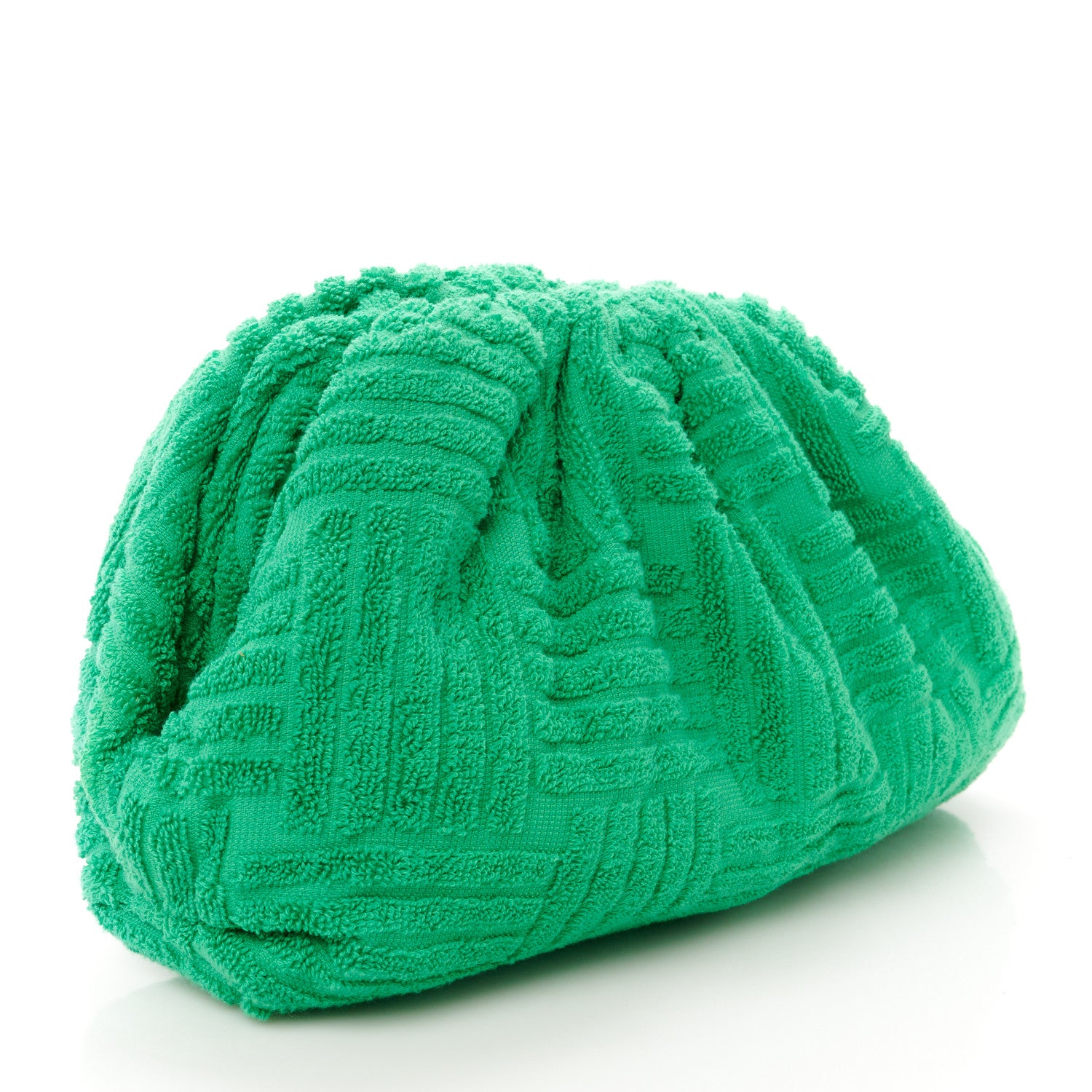 Bottega Veneta Sponge Fabric The Pouch Clutch Grass 3 of 11