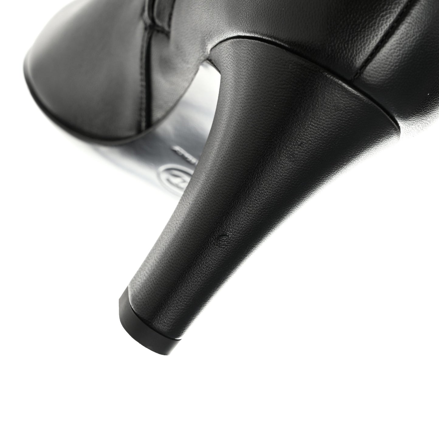 Lambskin High Boots 37 Black