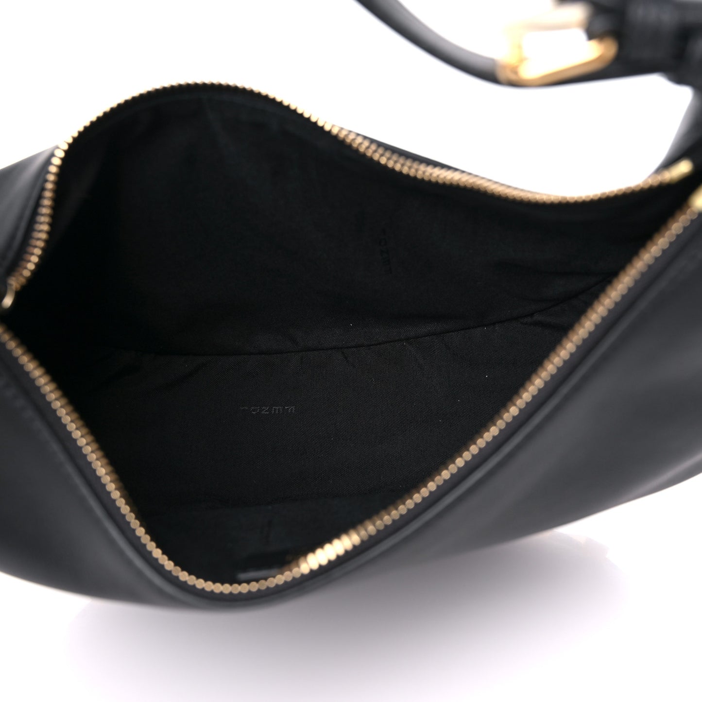 Vitello Grace Matte Small Fendigraphy Hobo Bag Black