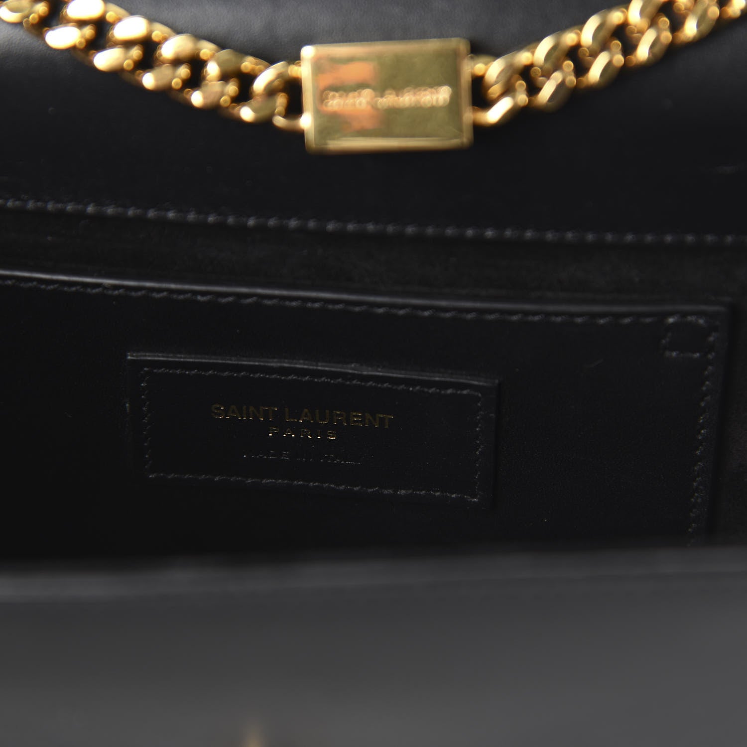 Saint Laurent Calfskin Small Classic Monogram Kate Tassel Satchel Black 8 of 9