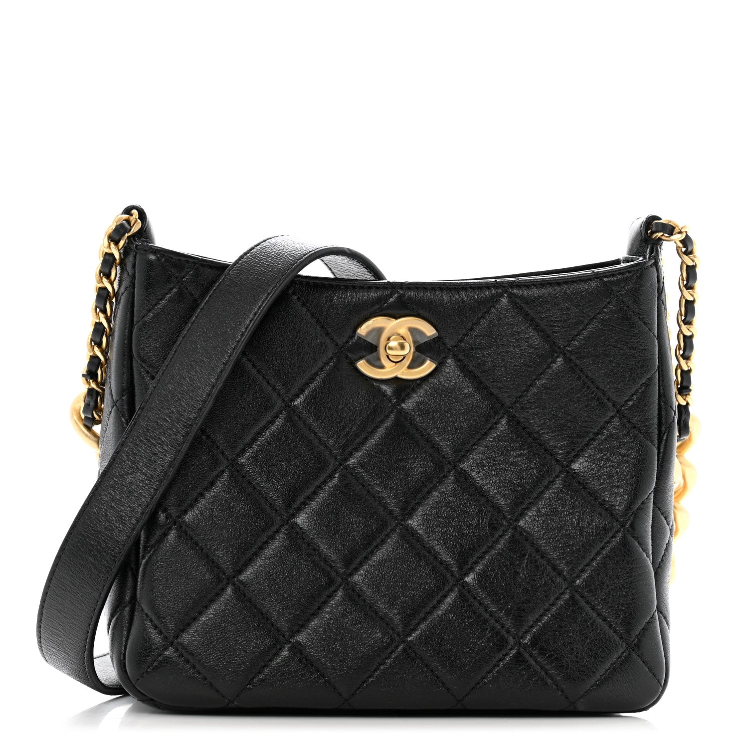 Chanel Lambskin Quilted Multi Chain Hobo Black 1683277 – FASHIONPHILE Chanel Lambskin Quilted Multi Chain Hobo Black 1683277 – FASHIONPHILE