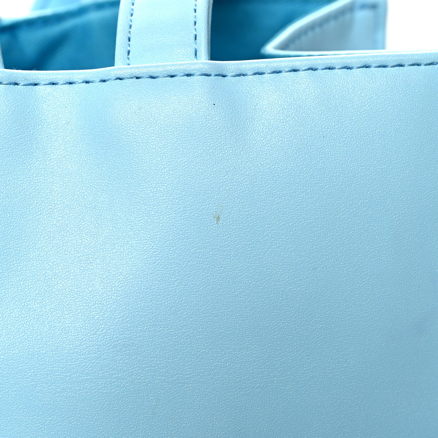 Telfar Vegan Leather Medium Shopping Bag Pool Blue 12 of 16