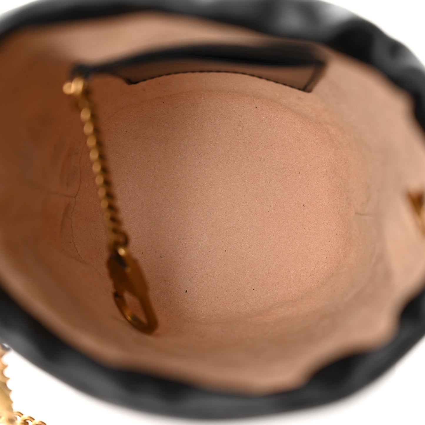Calfskin Matelasse Mini GG Marmont 2.0 Bucket Bag Black