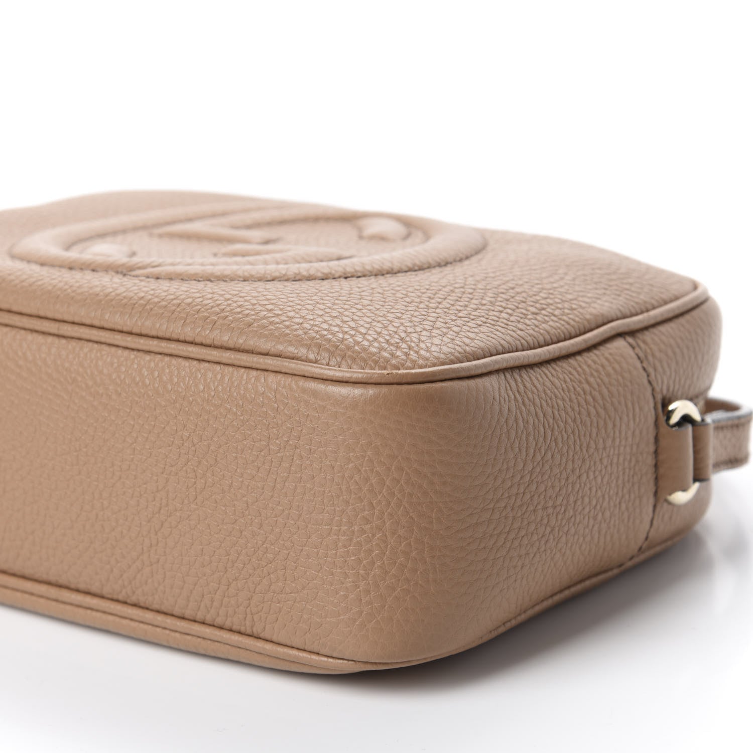 Gucci Pebbled Calfskin Small Soho Disco Bag Camelia 7 of 10