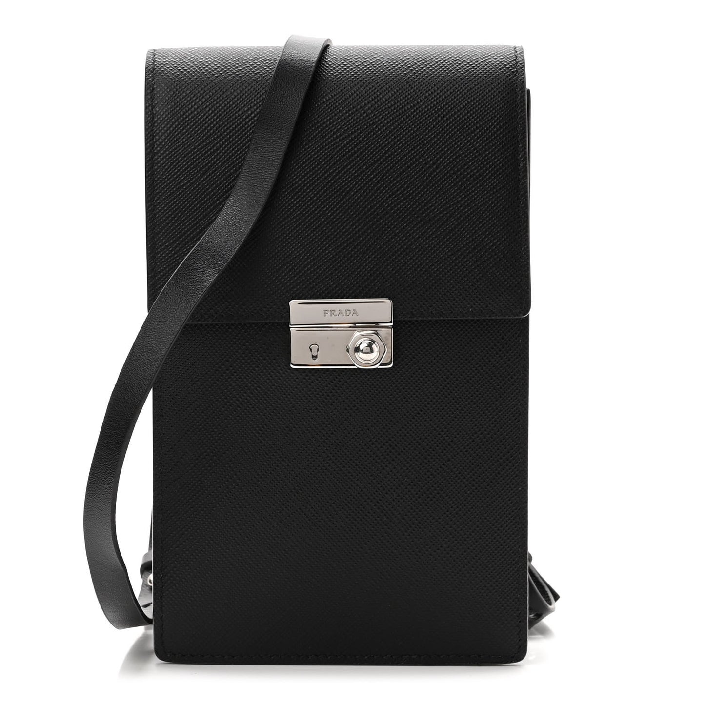 Saffiano Lock Bag Black
