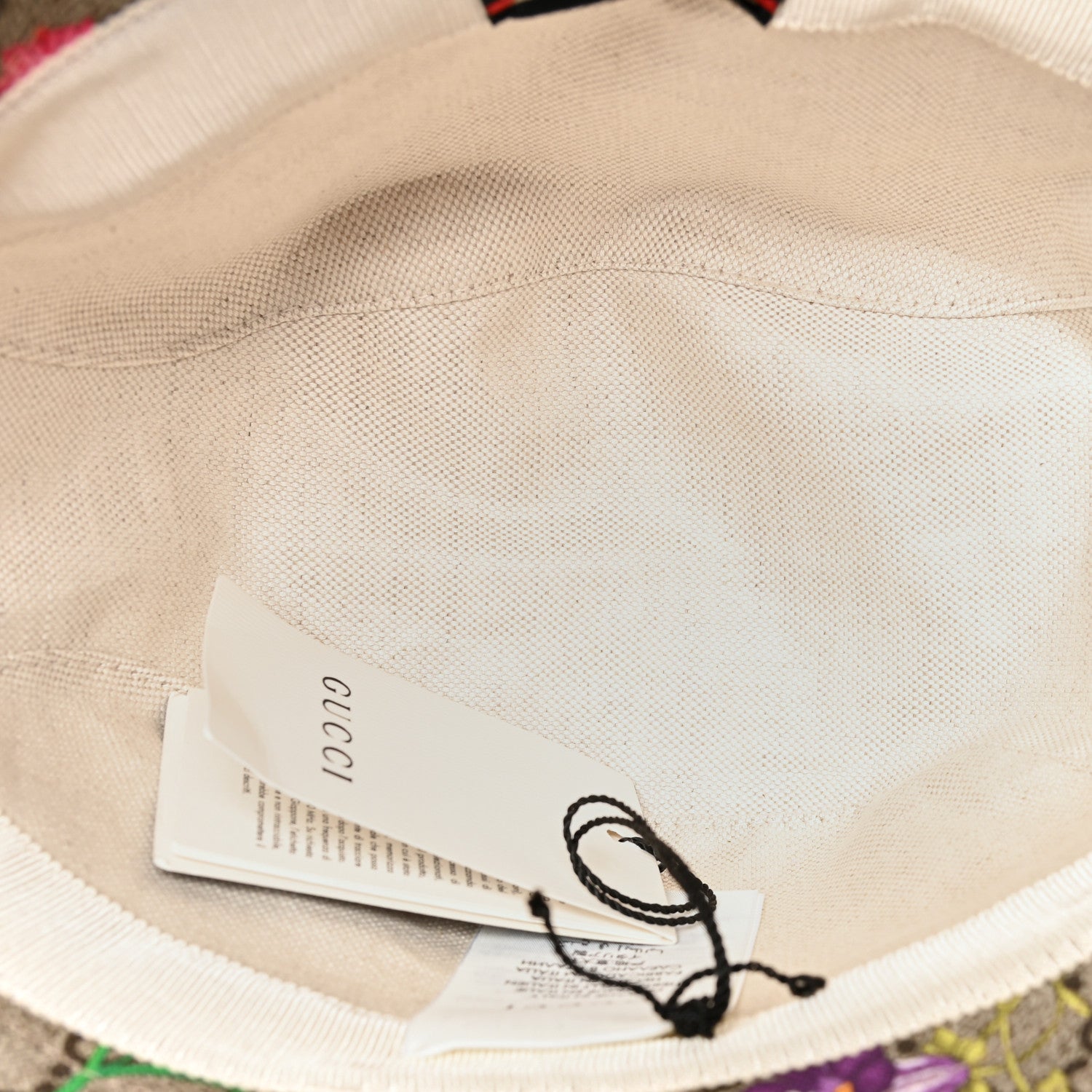 Gucci GG Supreme Monogram Flora Bucket Hat M Red 7 of 9
