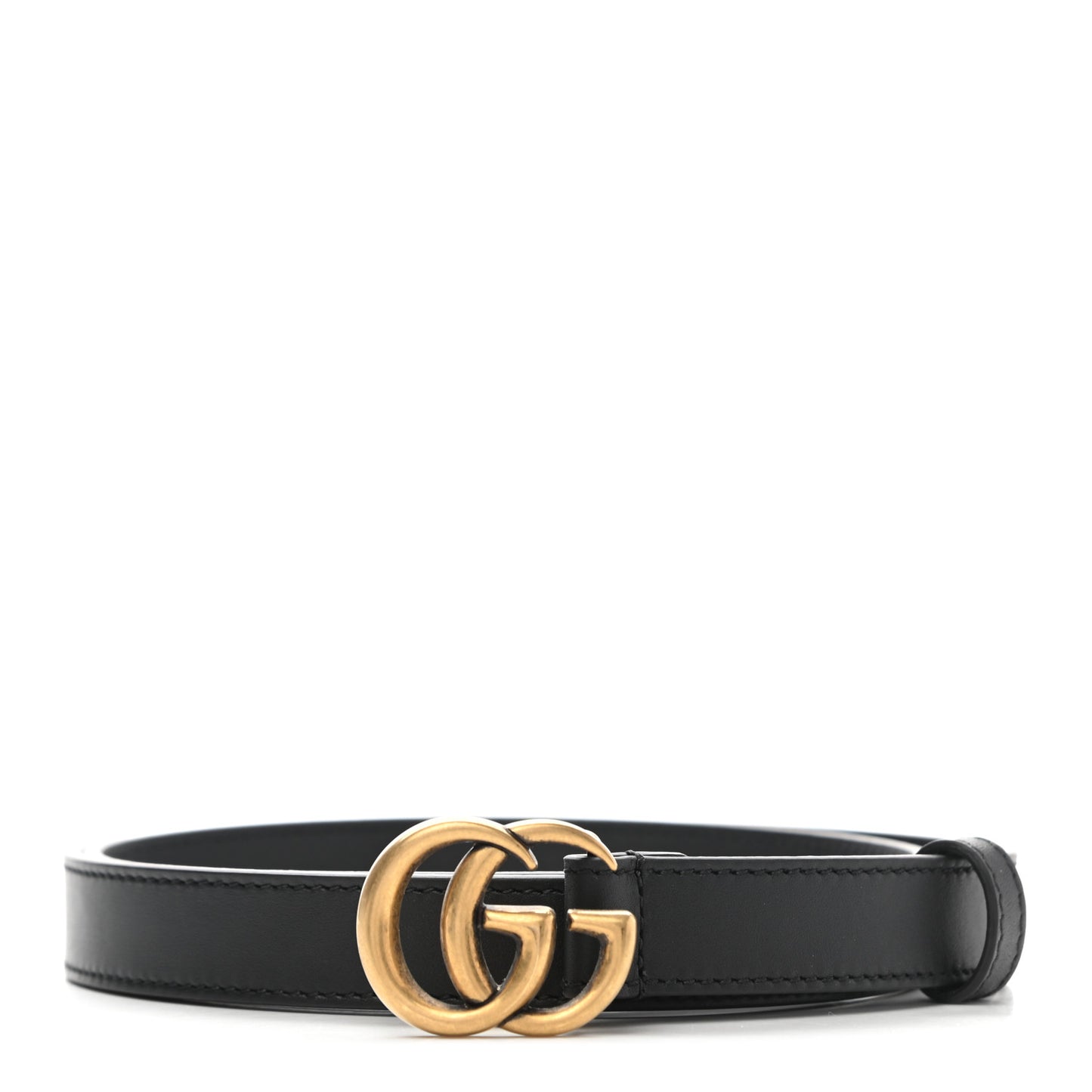 Calfskin Double G 20mm Belt 80 32 Black